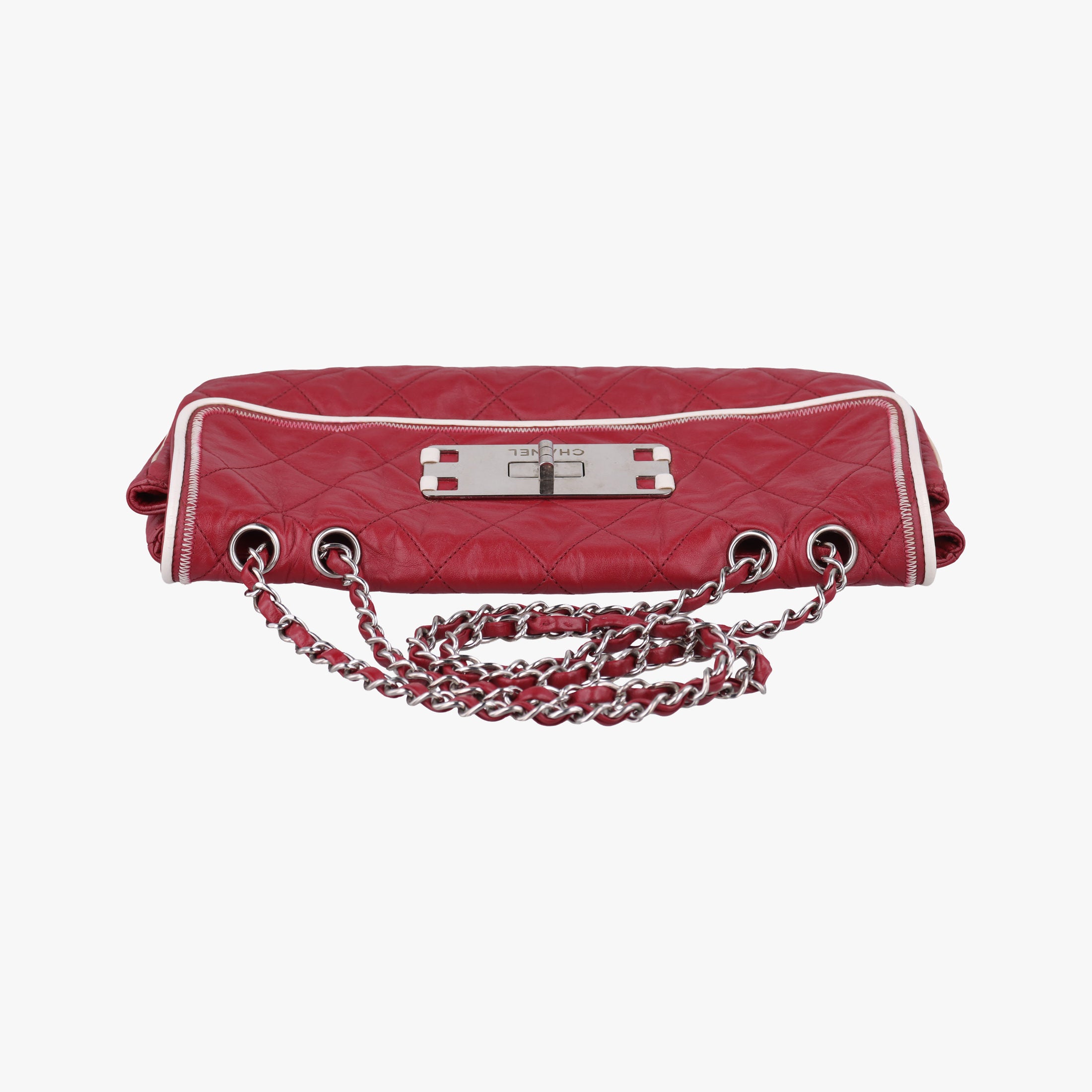 2.55East West Red Leather A37691 121334092.55イースト ウェスト レッド レザー A37691 12133409