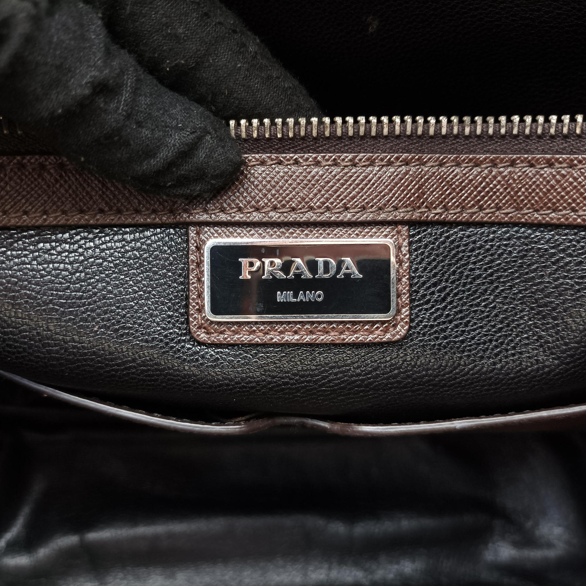 business bag briefcase Brown SAFFIANO Leather 2VE363 7/A 173ビジネスバッグ ブリーフケース ブラウン サフィアーノレザー 2VE363 7/A 173