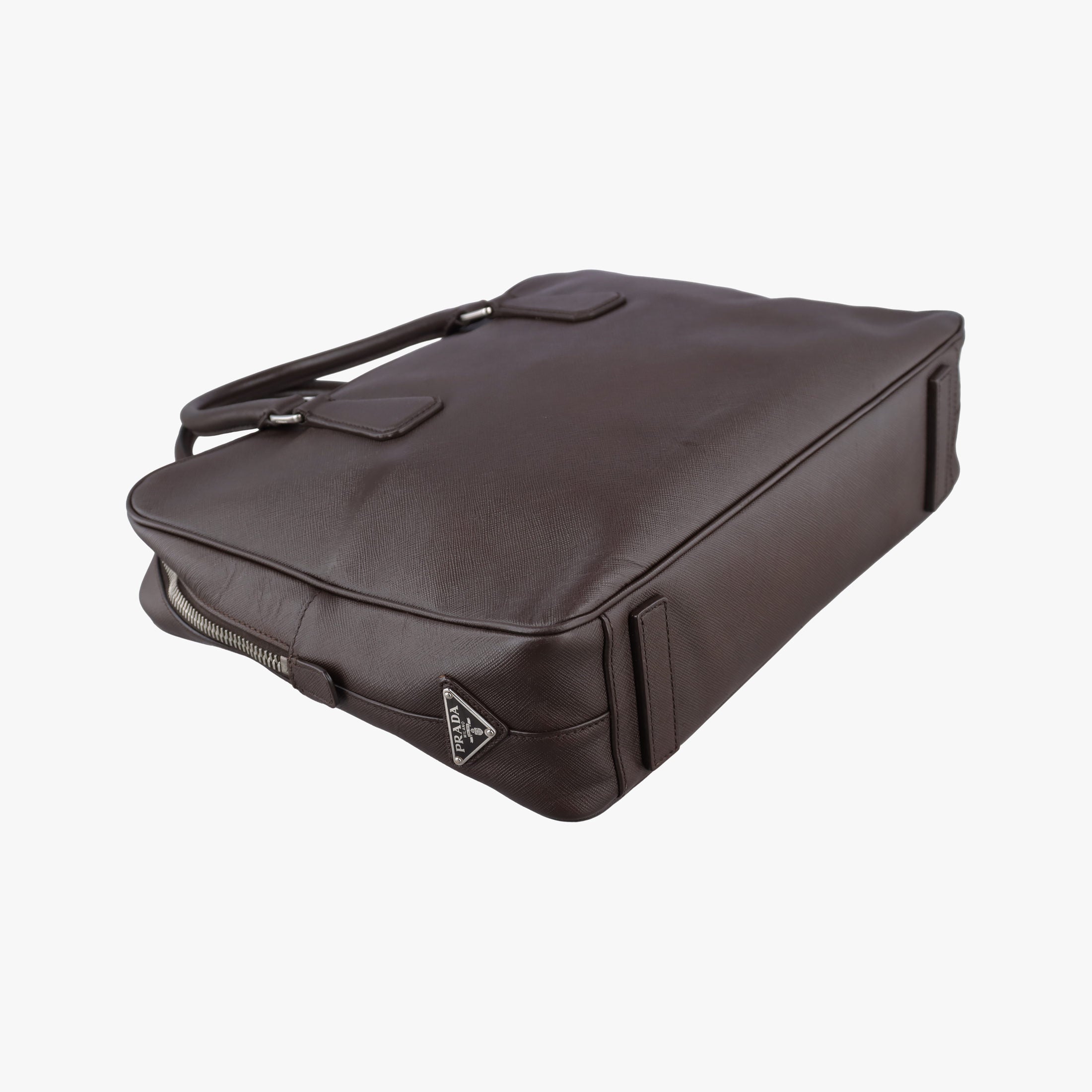 business bag briefcase Brown SAFFIANO Leather 2VE363 7/A 173ビジネスバッグ ブリーフケース ブラウン サフィアーノレザー 2VE363 7/A 173