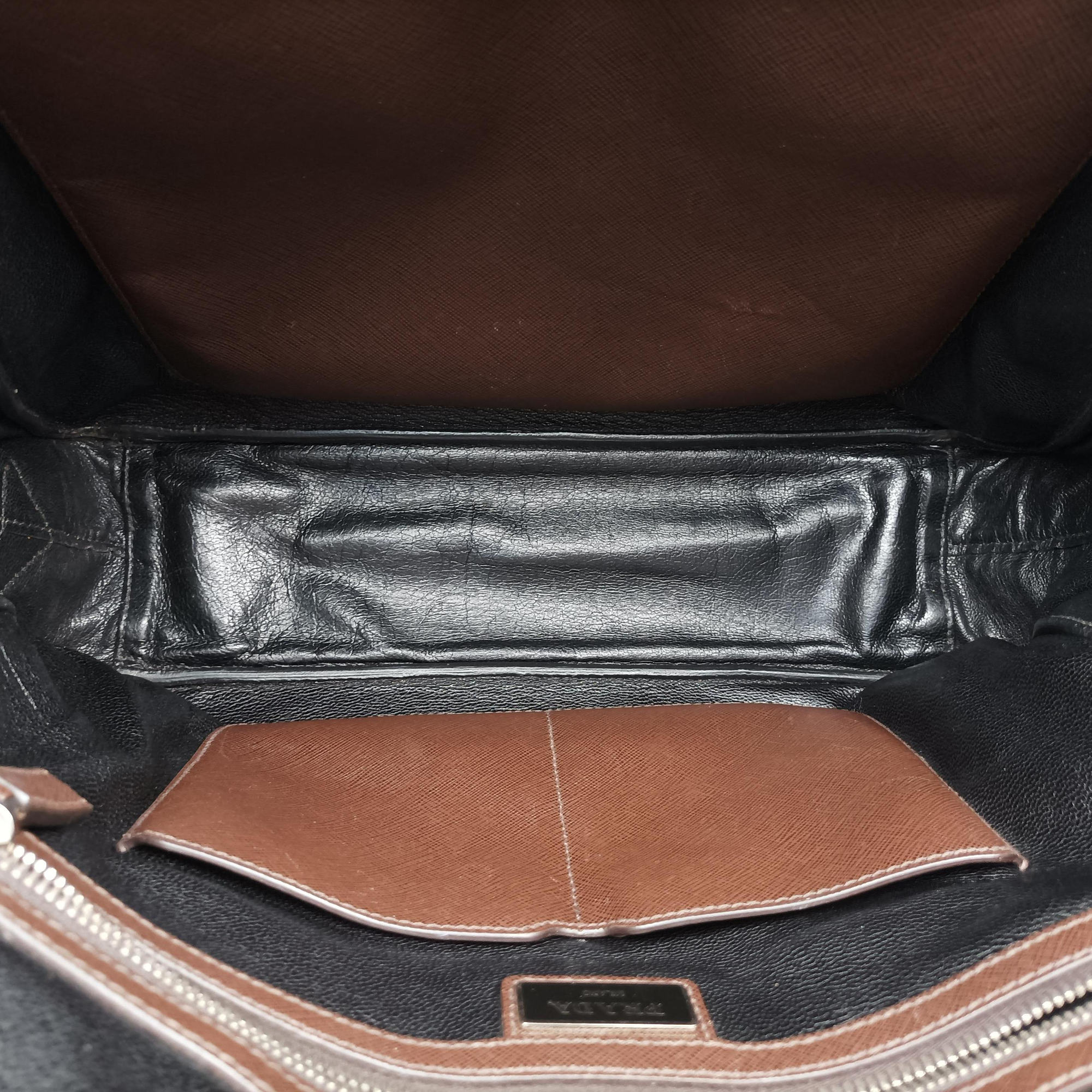 business bag briefcase Brown SAFFIANO Leather 2VE363 7/A 173ビジネスバッグ ブリーフケース ブラウン サフィアーノレザー 2VE363 7/A 173