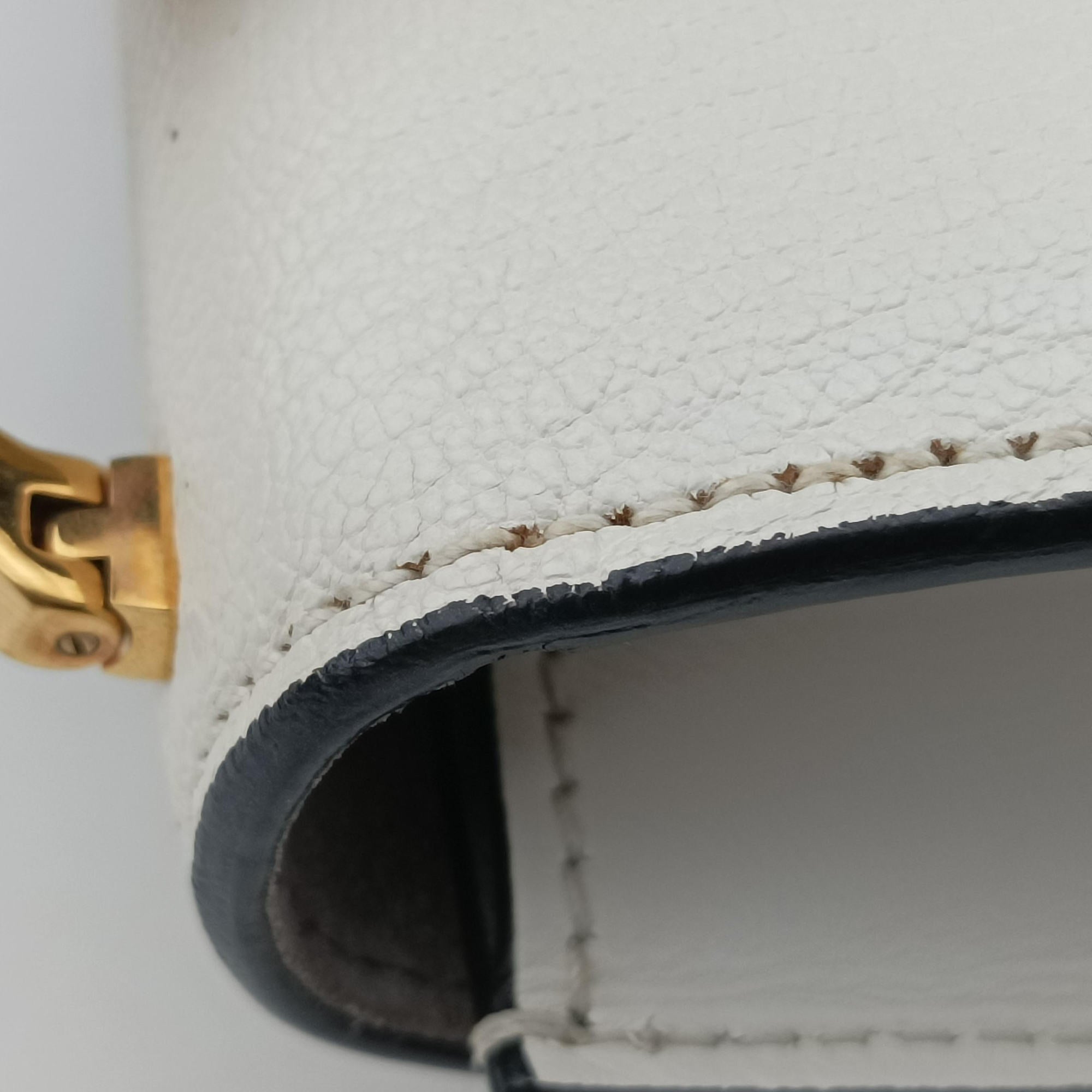 Miu Lady White Leather 37ミュウレディ ホワイト レザー 37