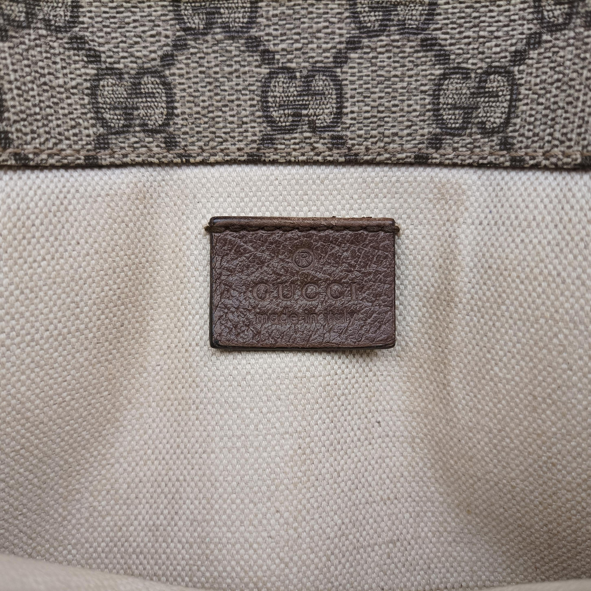 NEO VINTAGE GG Supreme Brown PVC coated canvas×Leather 493930 Lot number unknownネオ ヴィンテージ GGスプリーム ブラウン PVCコーティングキャンバス×レザー 493930 製番不明