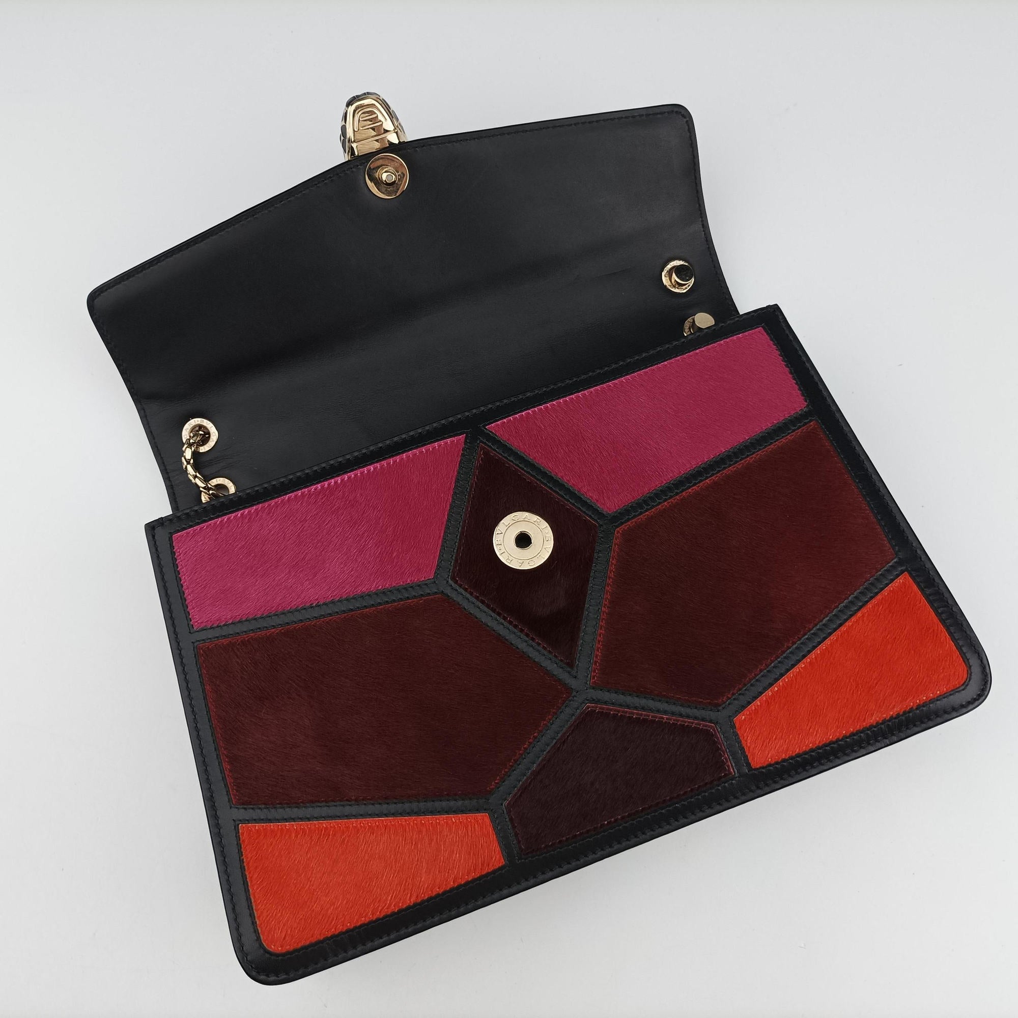 Serpenti Orange×Pink×Bordeaux Pony Hair 2642132Yセルペンティ オレンジ×ピンク×ボルドー ハラコ 2642132Y