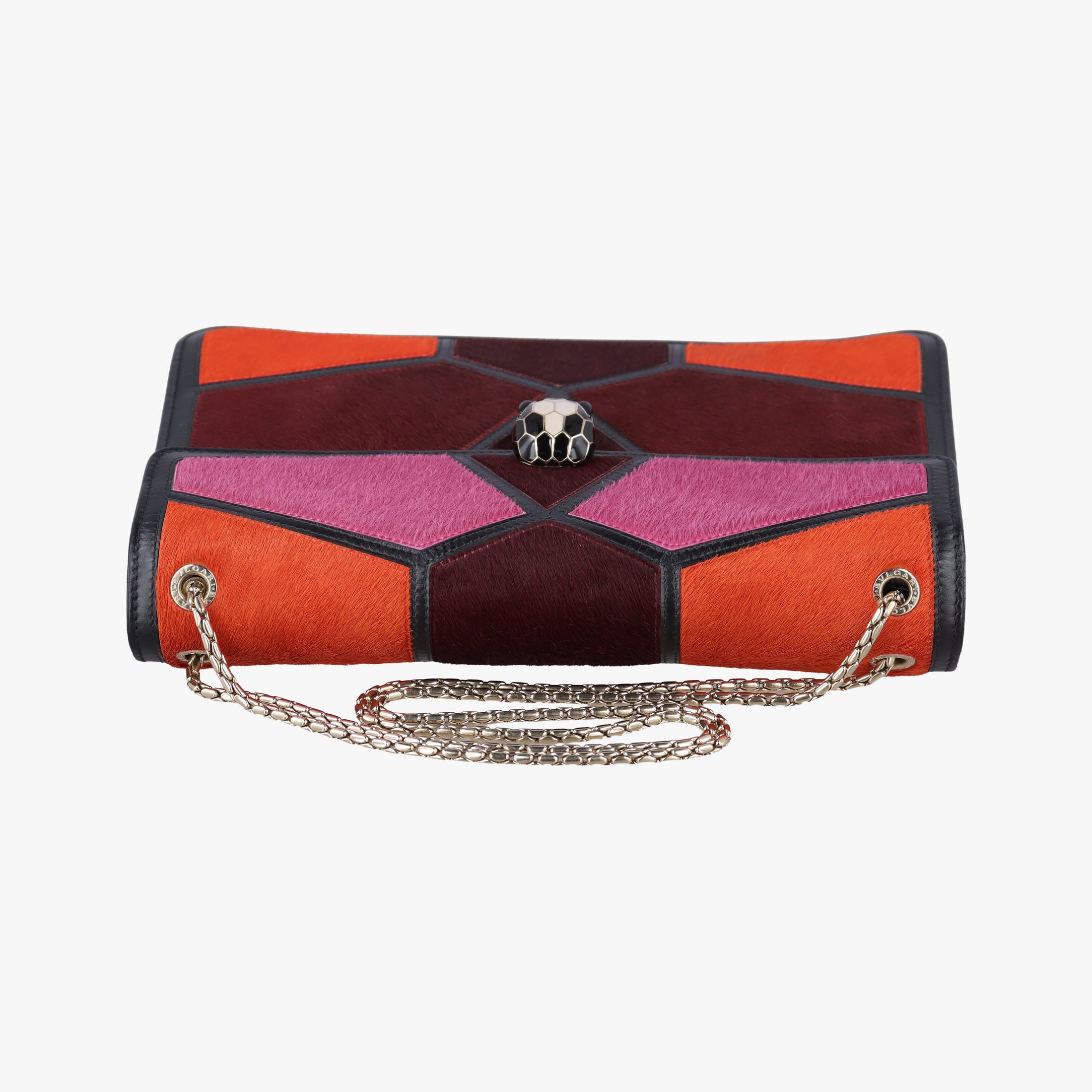 Serpenti Orange×Pink×Bordeaux Pony Hair 2642132Yセルペンティ オレンジ×ピンク×ボルドー ハラコ 2642132Y