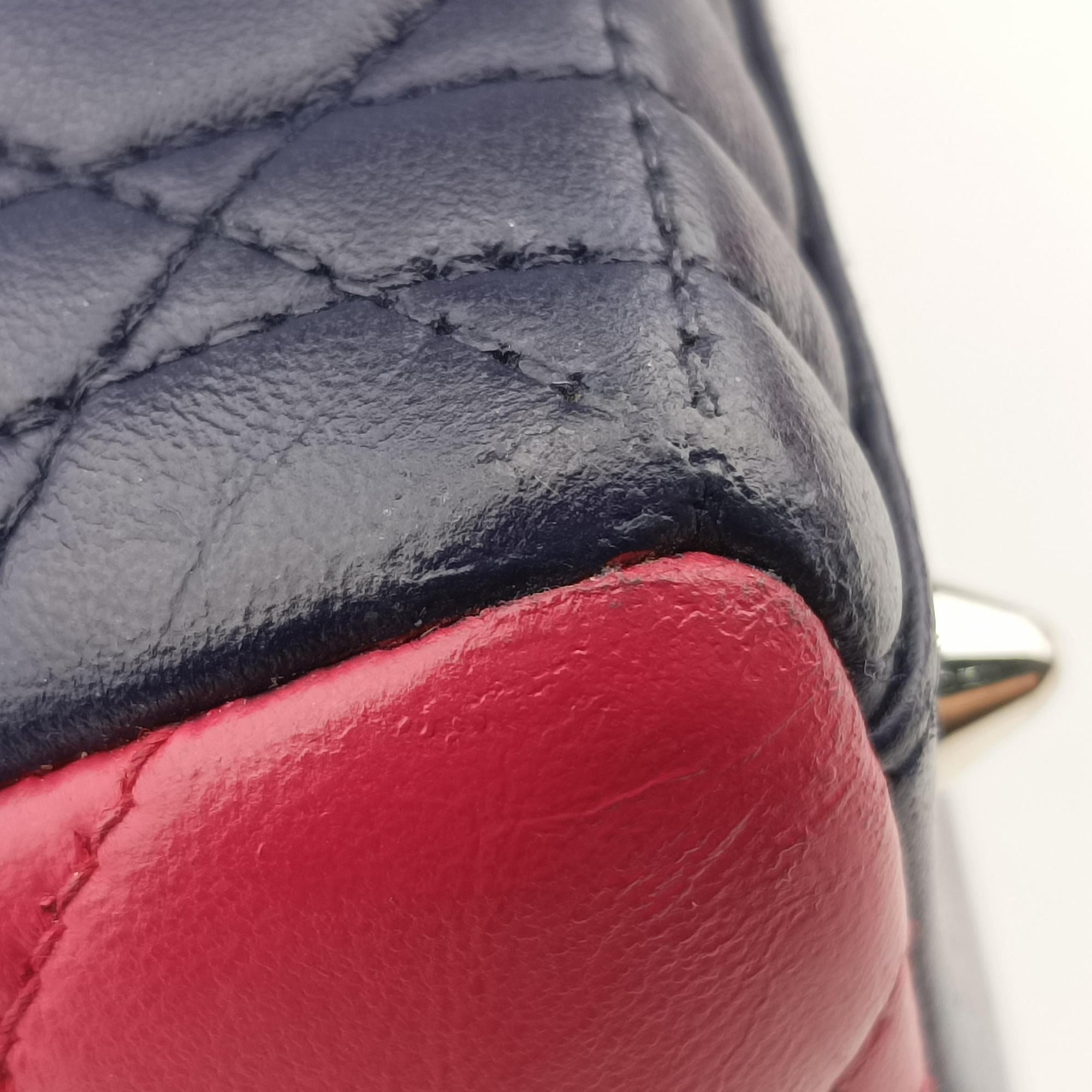 Lady Dior Navy×Pink×Light Blue lambskin 11-MA-1101レディディオール ネイビー×ピンク×ライトブルー ラムスキン 11-MA-1101