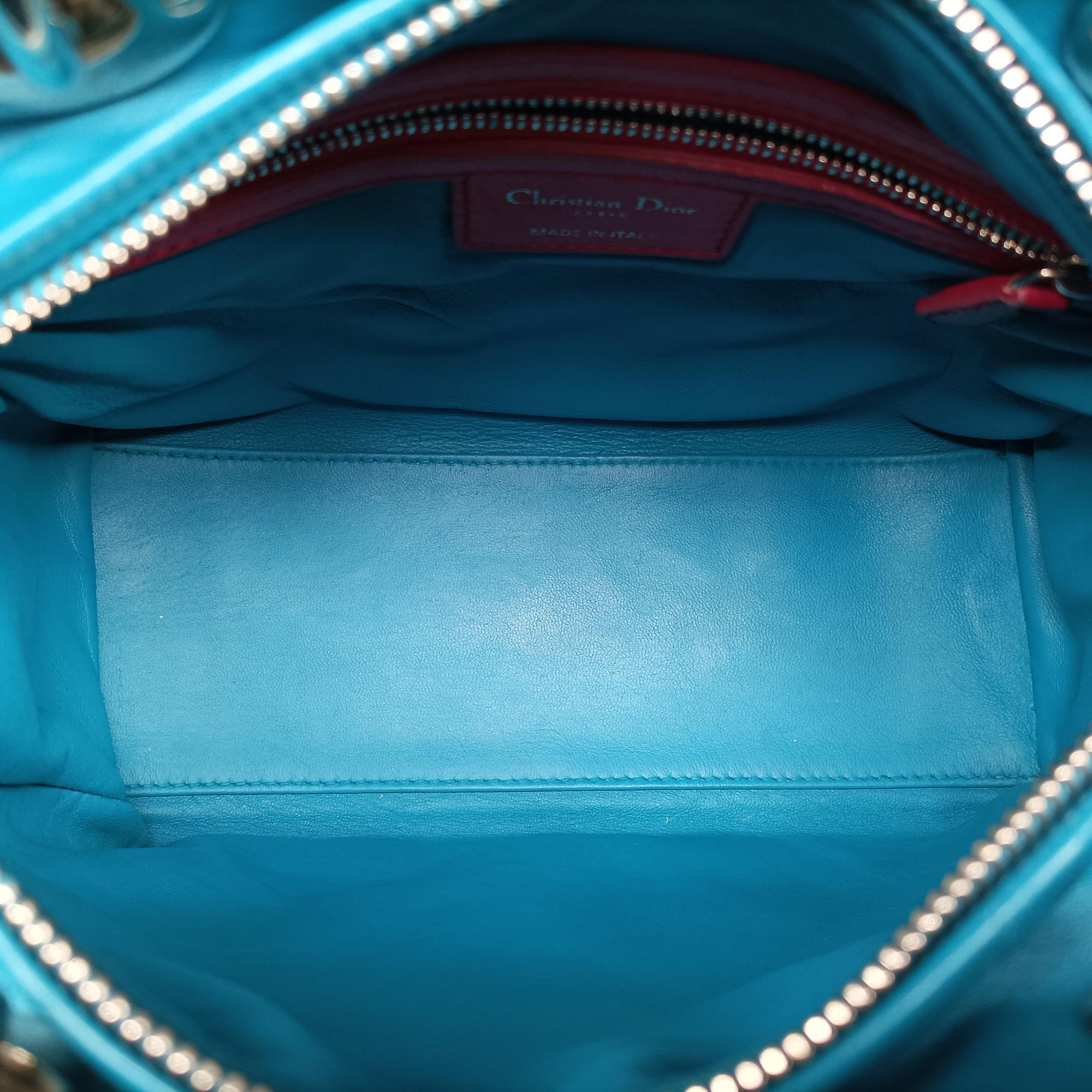 Lady Dior Navy×Pink×Light Blue lambskin 11-MA-1101レディディオール ネイビー×ピンク×ライトブルー ラムスキン 11-MA-1101