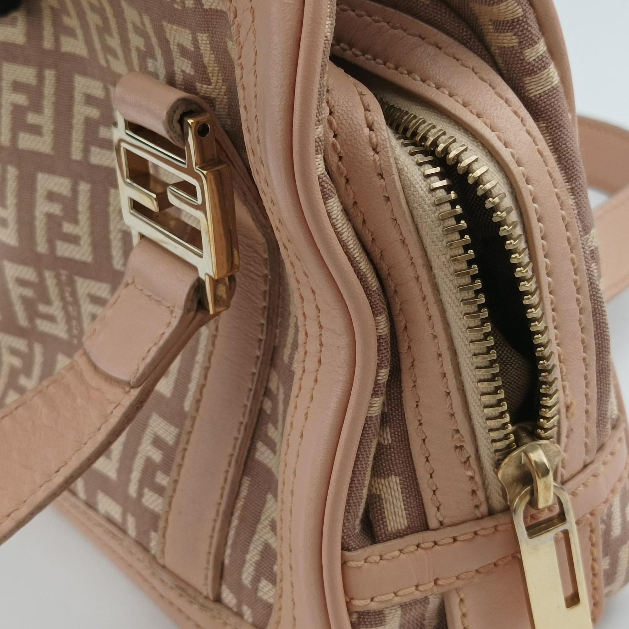 Zucchino Beige×Pink canvas×Leather 8BL074 2288-8BL074-LPN-059ズッキーノ ベージュ×ピンク キャンバス×レザー 8BL074 2288-8BL074-LPN-059