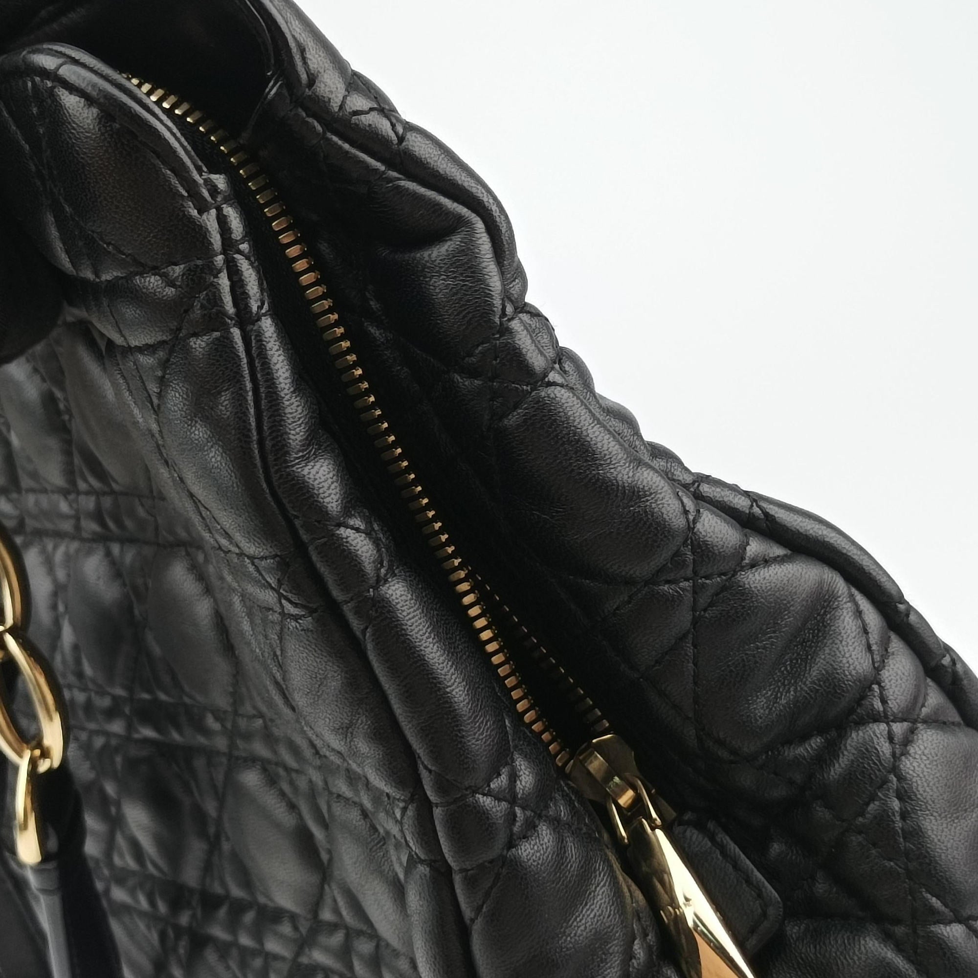 Cannage Dior Soft Shopping Black lambskin 17-BO-0154ディオールソフト ブラック ラムスキン 17-BO-0154