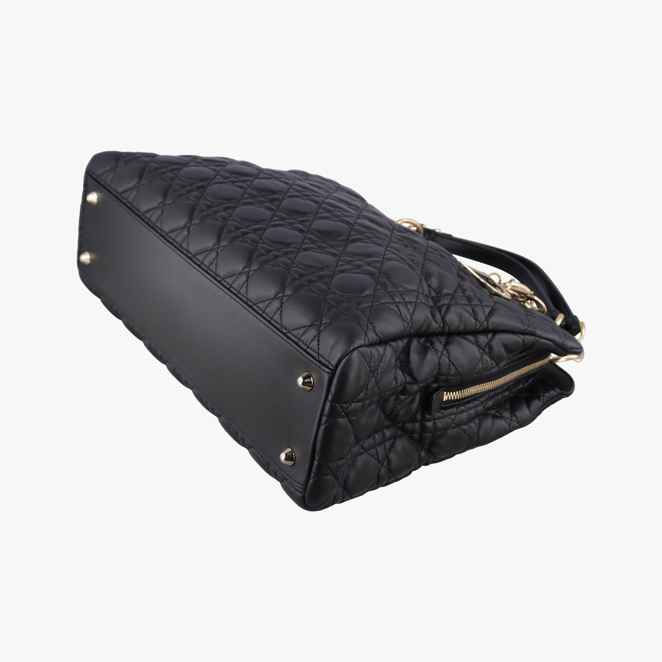 Cannage Dior Soft Shopping Black lambskin 17-BO-0154ディオールソフト ブラック ラムスキン 17-BO-0154