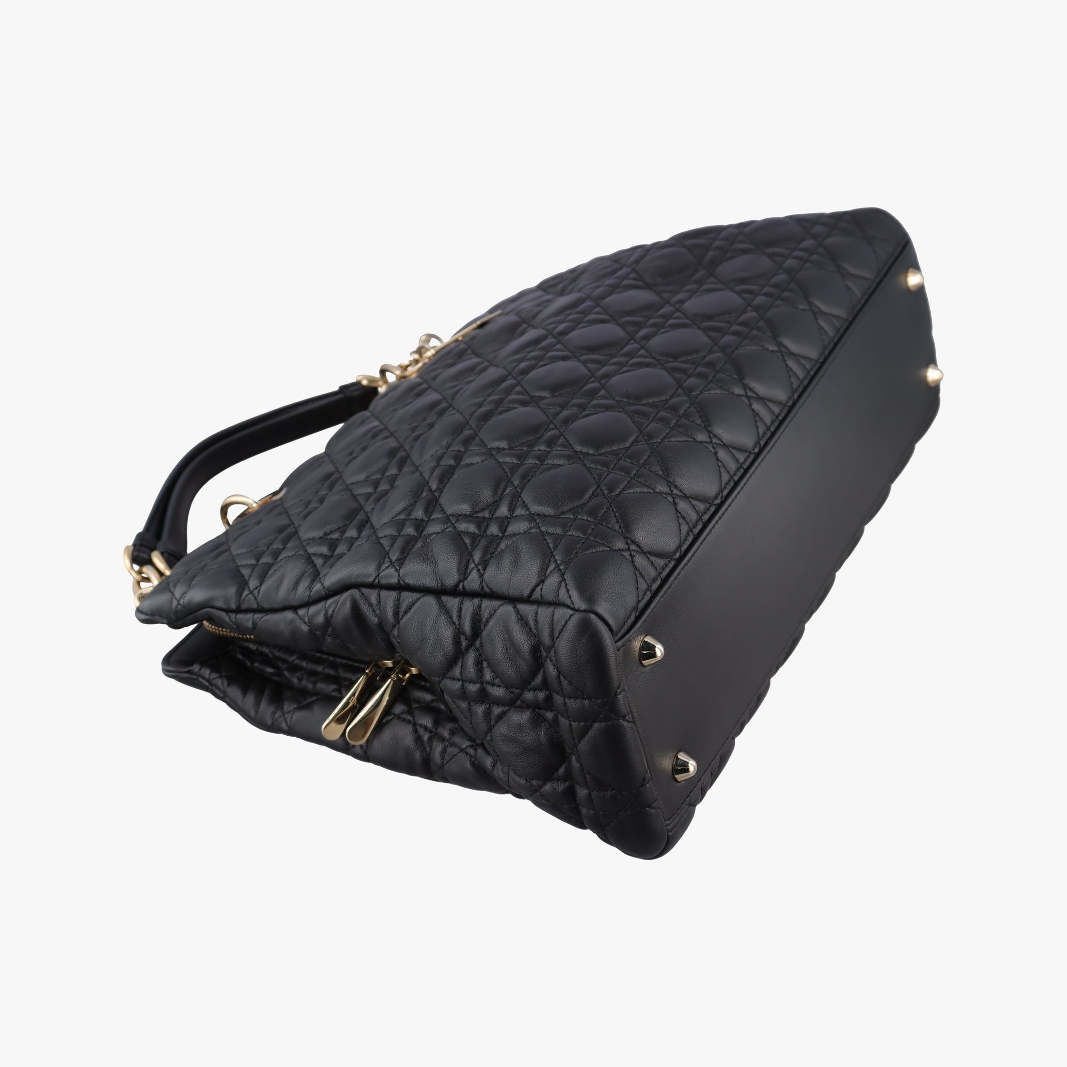 Cannage Dior Soft Shopping Black lambskin 17-BO-0154ディオールソフト ブラック ラムスキン 17-BO-0154