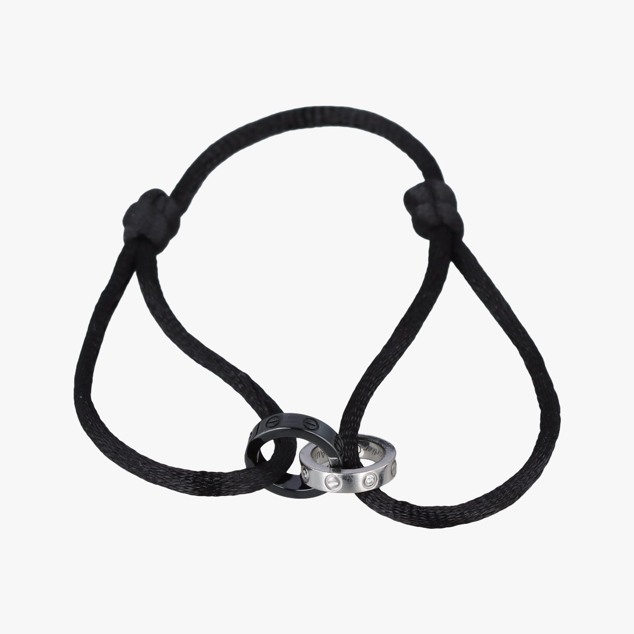 LOVE Cord Silver × Black AU750 B6026005 CIW167ラブコード シルバー × ブラック AU750 B6026005 CIW167