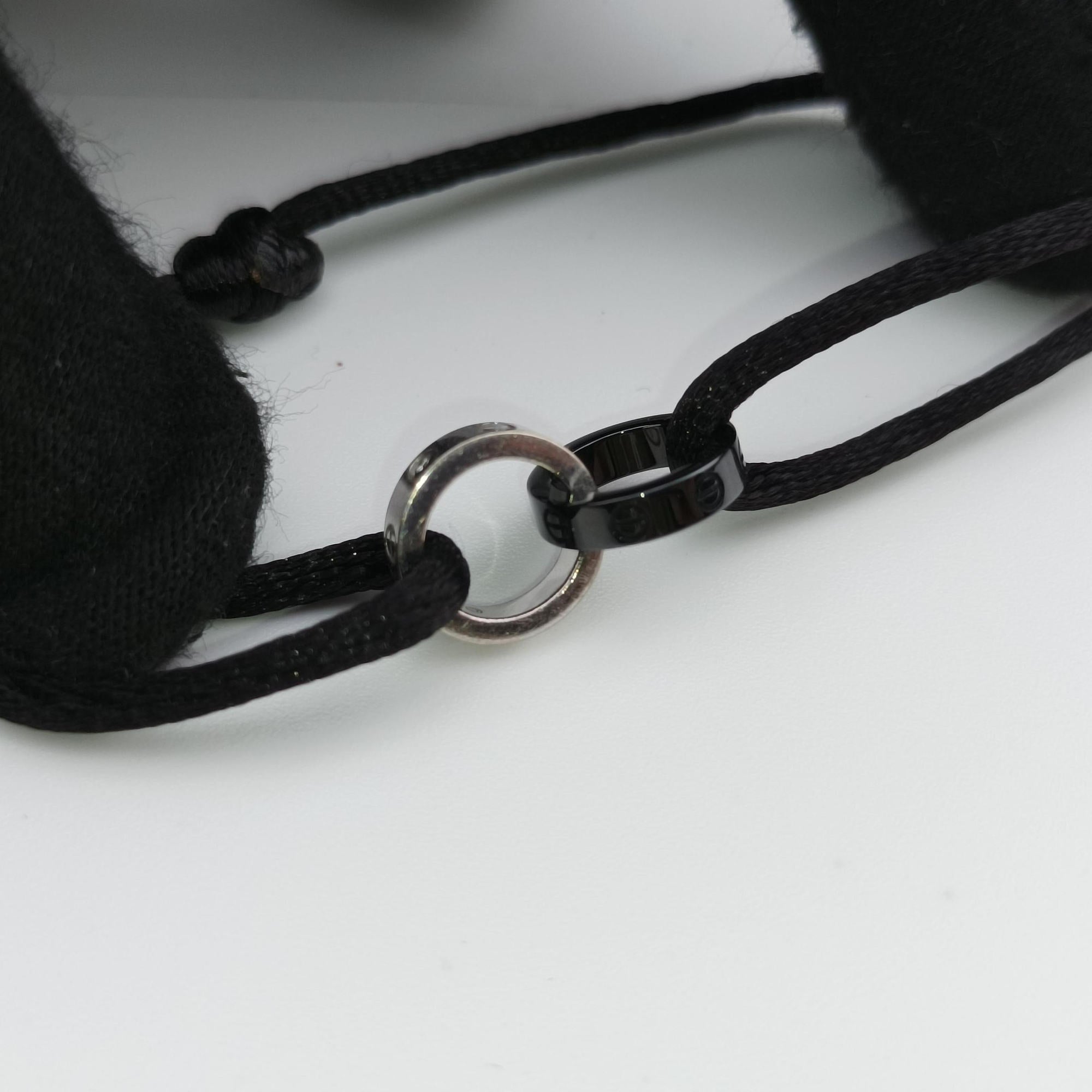 LOVE Cord Silver × Black AU750 B6026005 CIW167ラブコード シルバー × ブラック AU750 B6026005 CIW167