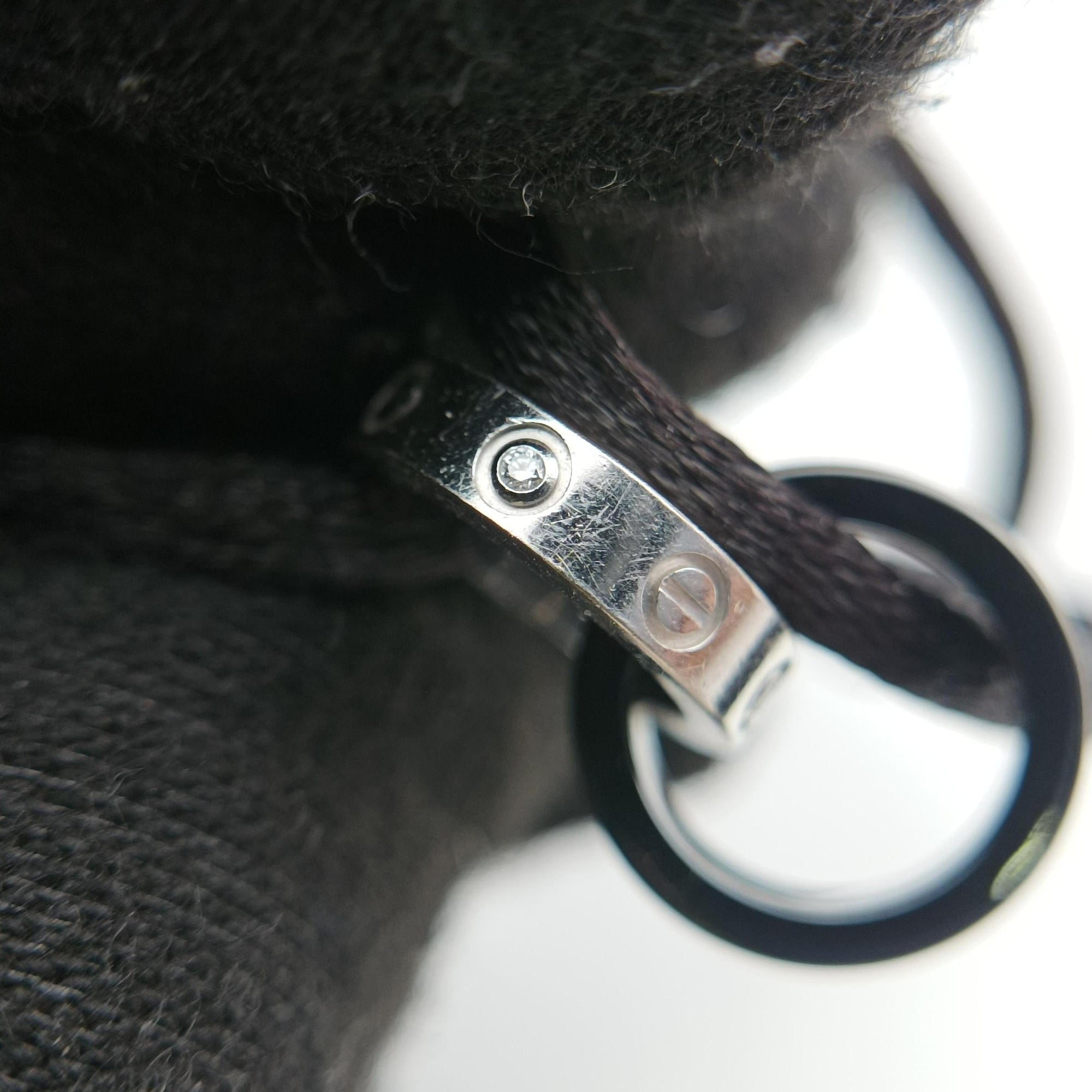 LOVE Cord Silver × Black AU750 B6026005 CIW167ラブコード シルバー × ブラック AU750 B6026005 CIW167