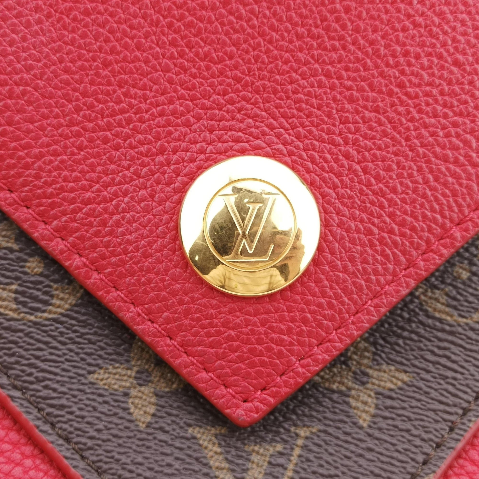 DOUBLE V ruby Monogram Canvas ácalf leather M54624 TR3177ドゥブルV ルビー モノグラムキャンバス×カーフレザー M54624 TR3177