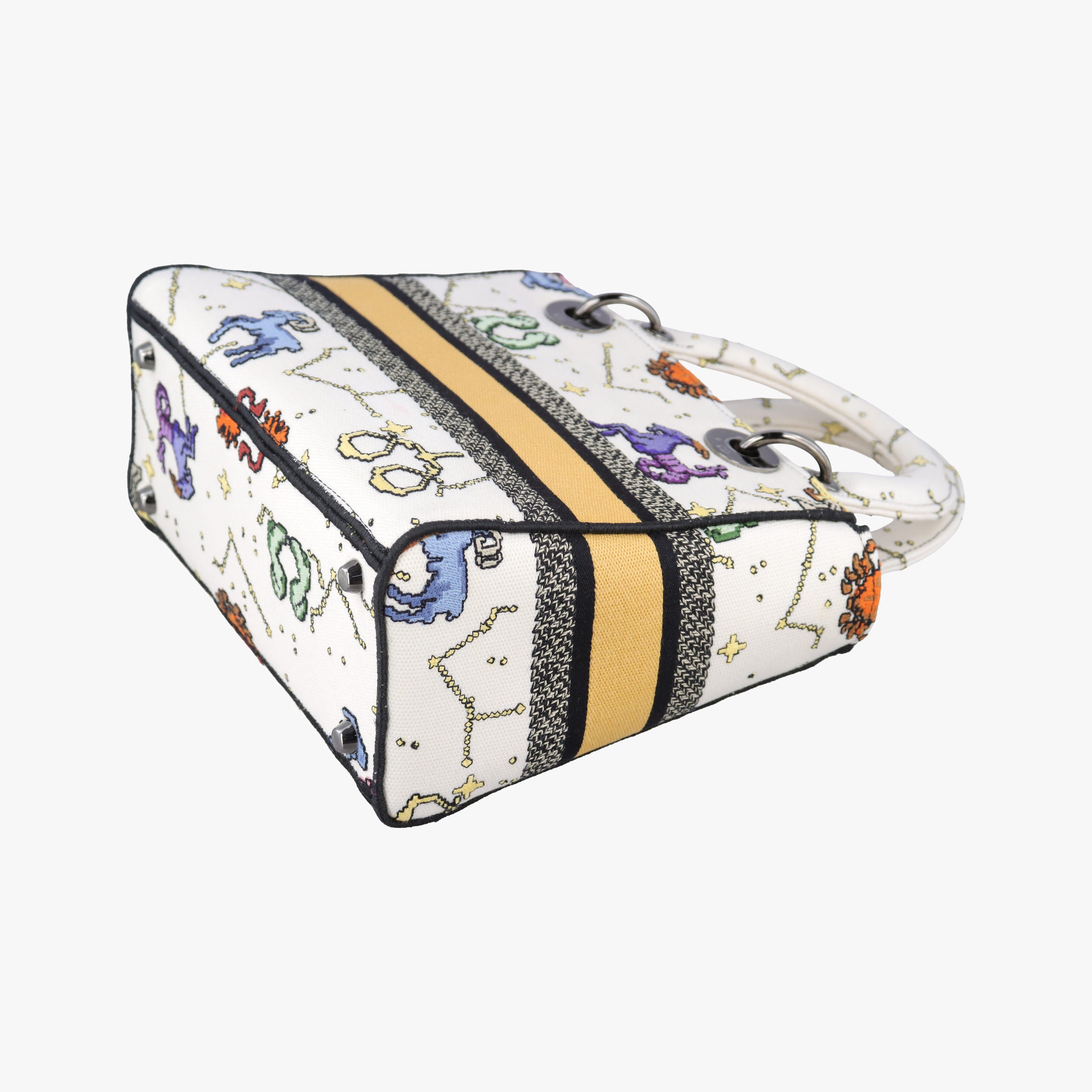 Lady D-Lite Ecru Multicolor Canvas 50-MA-0252レディ D-ライト エクリュ マルチカラー キャンバス 50-MA-0252