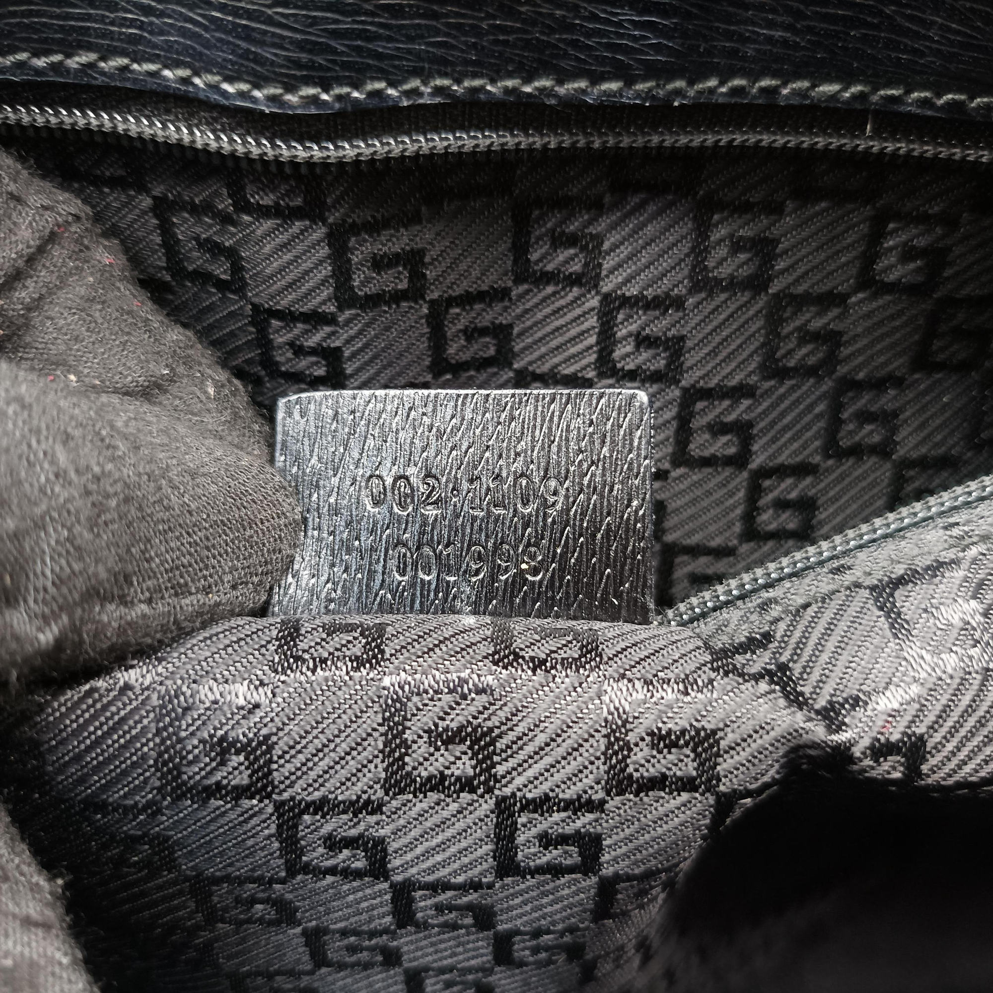 G logo tote Gray×Navy Leather×Canvas 002.11 Gロゴ トート グレー×ネービー レザー×キャンバス 002.11