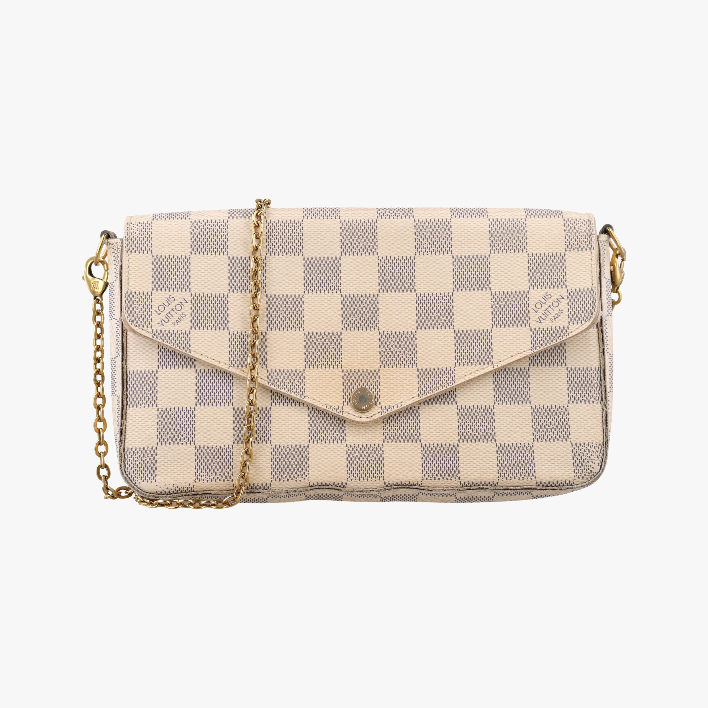Pochette FéLICIE Azur Damier Canvas N63106 MI2106ポシェットフェリシー アズール ダミエキャンバス N63106 MI2106