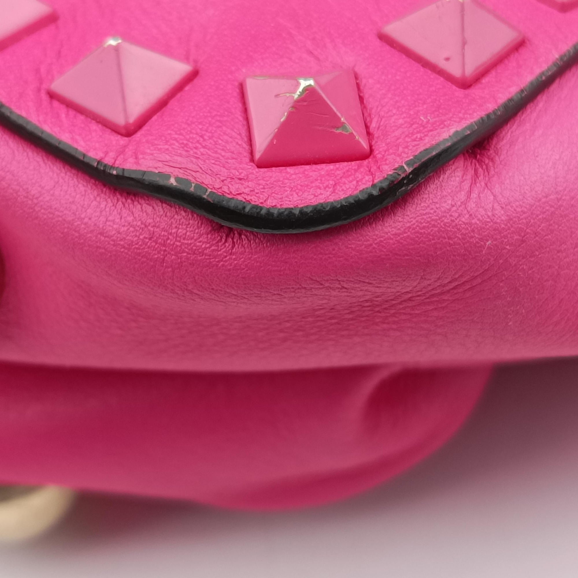 Rockstud Rose Leather Lot number unknownロックスタッズ ローズ レッド レザー 製番不明