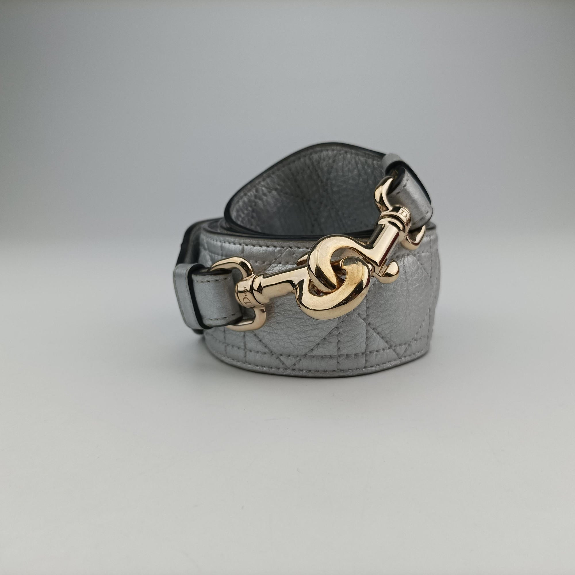 Lady Dior Silver lambskin 02-MA-0127レディディオール シルバー ラムスキン 02-MA-0127