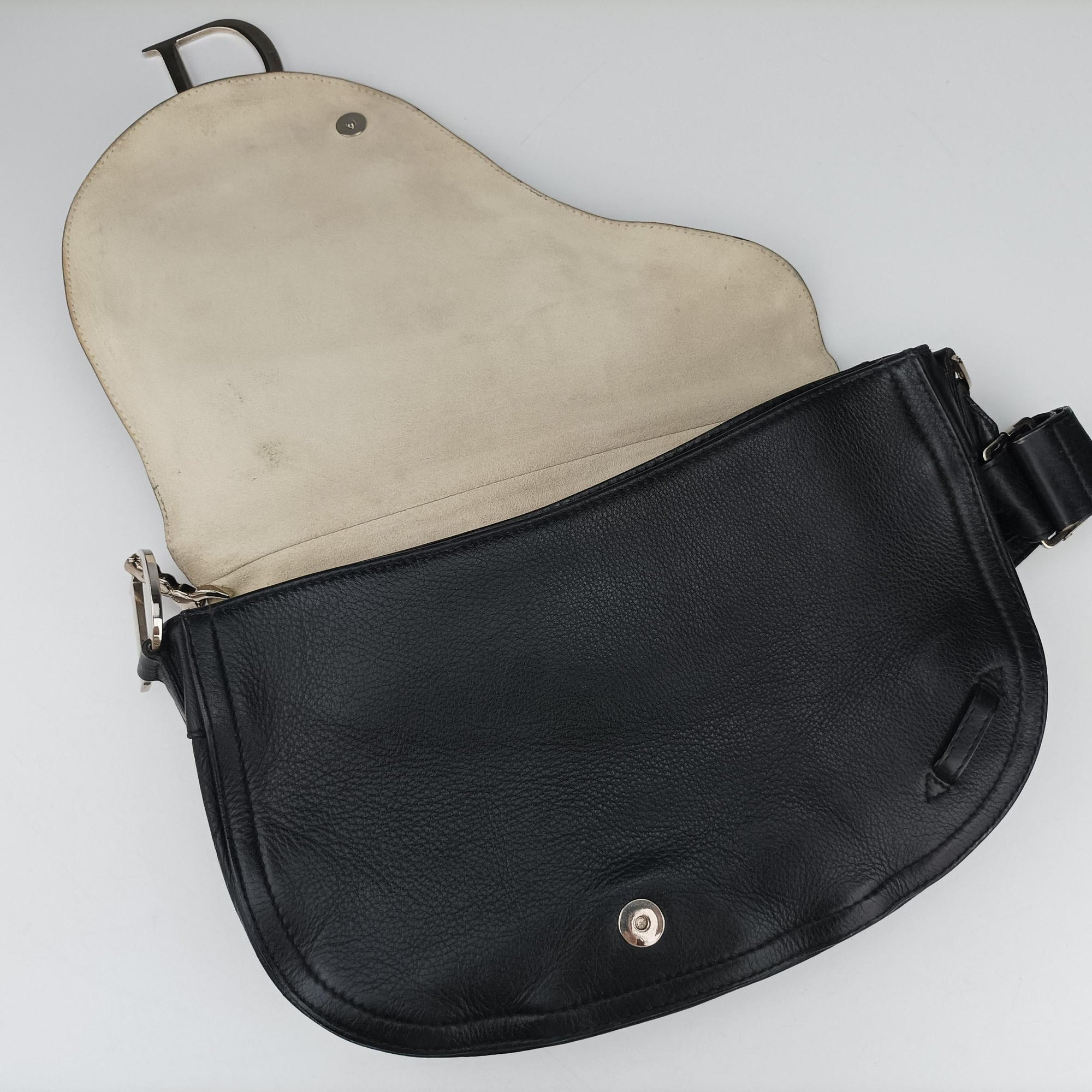Saddle Black Leather RU 10 12サドルバッグ ブラック レザー RU 10 12