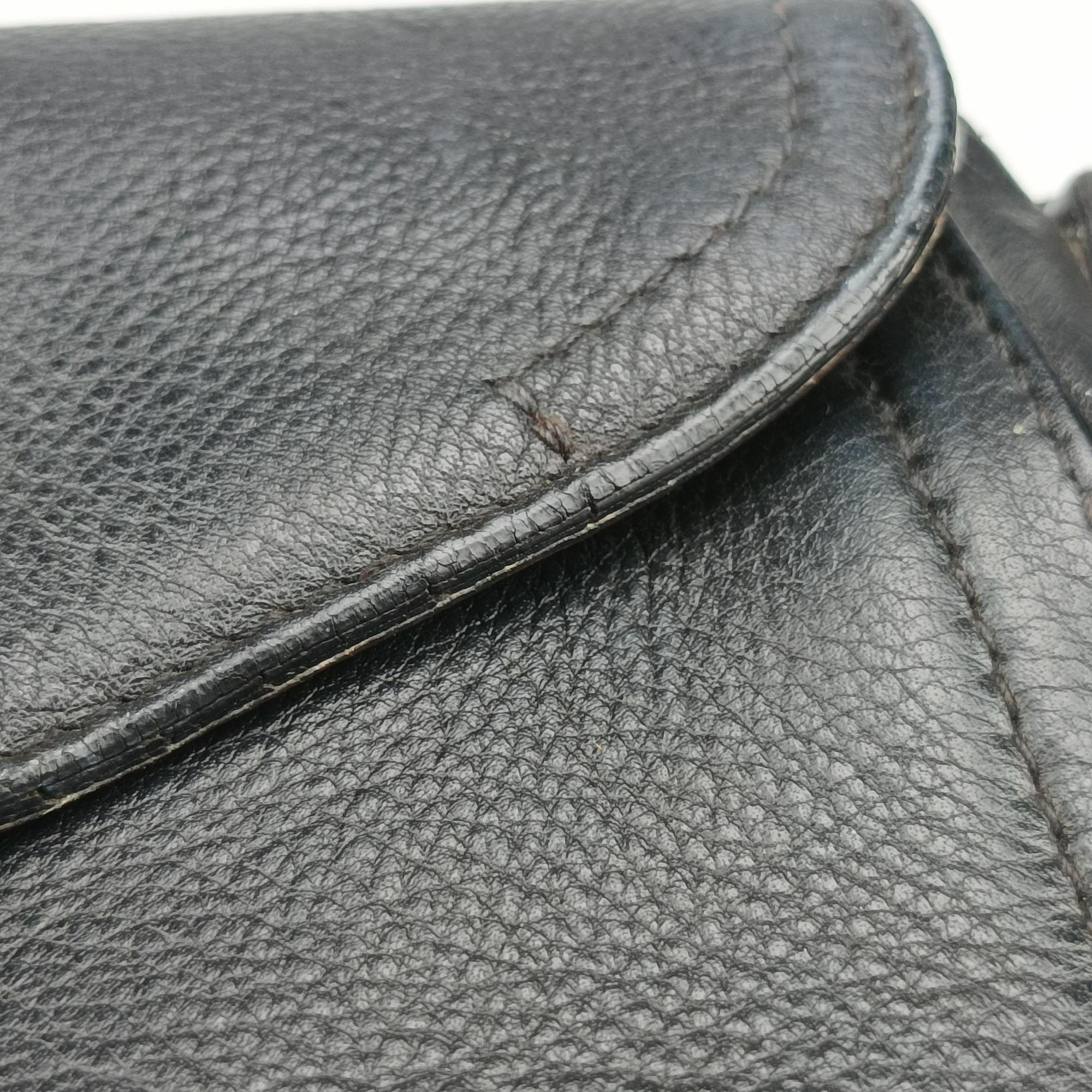 Saddle Black Leather RU 10 12サドルバッグ ブラック レザー RU 10 12