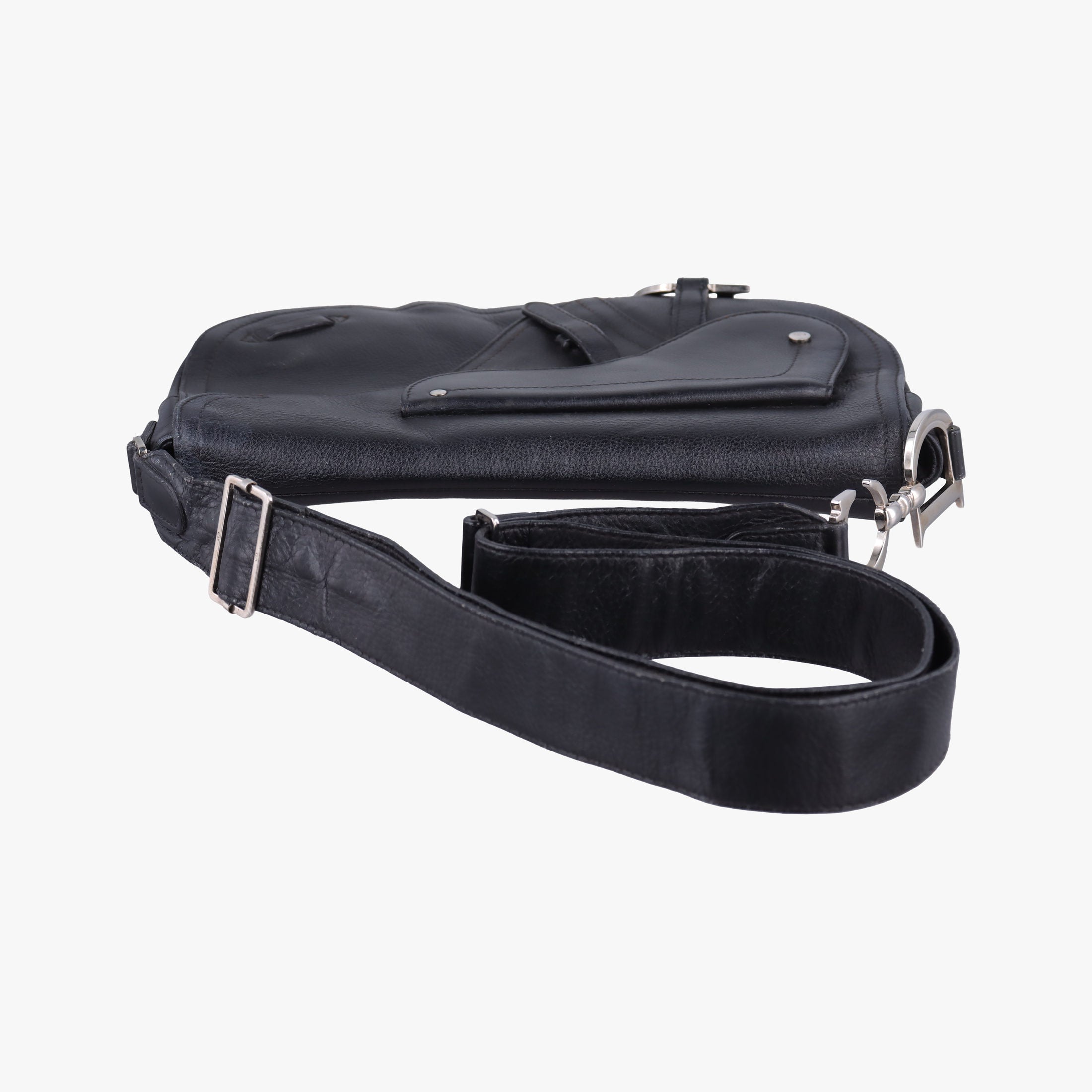 Saddle Black Leather RU 10 12サドルバッグ ブラック レザー RU 10 12