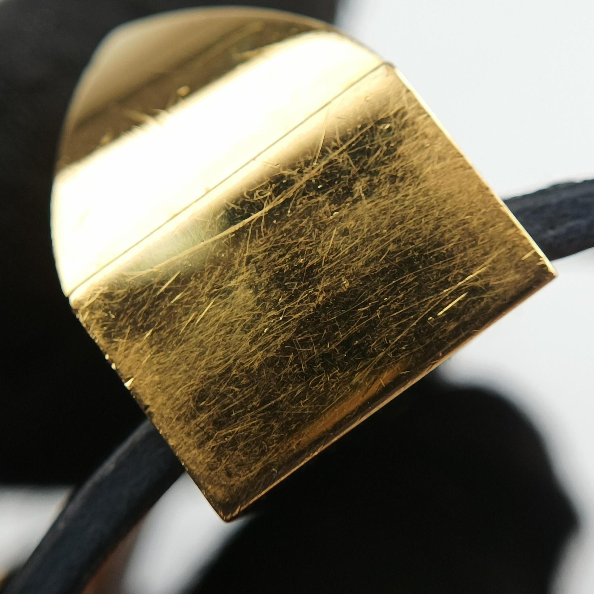 Collier de Chien Black×golden Leather × GP S T NM 010コリエ ド シアン ブラック×ゴールド レザー×GP S T NM 010