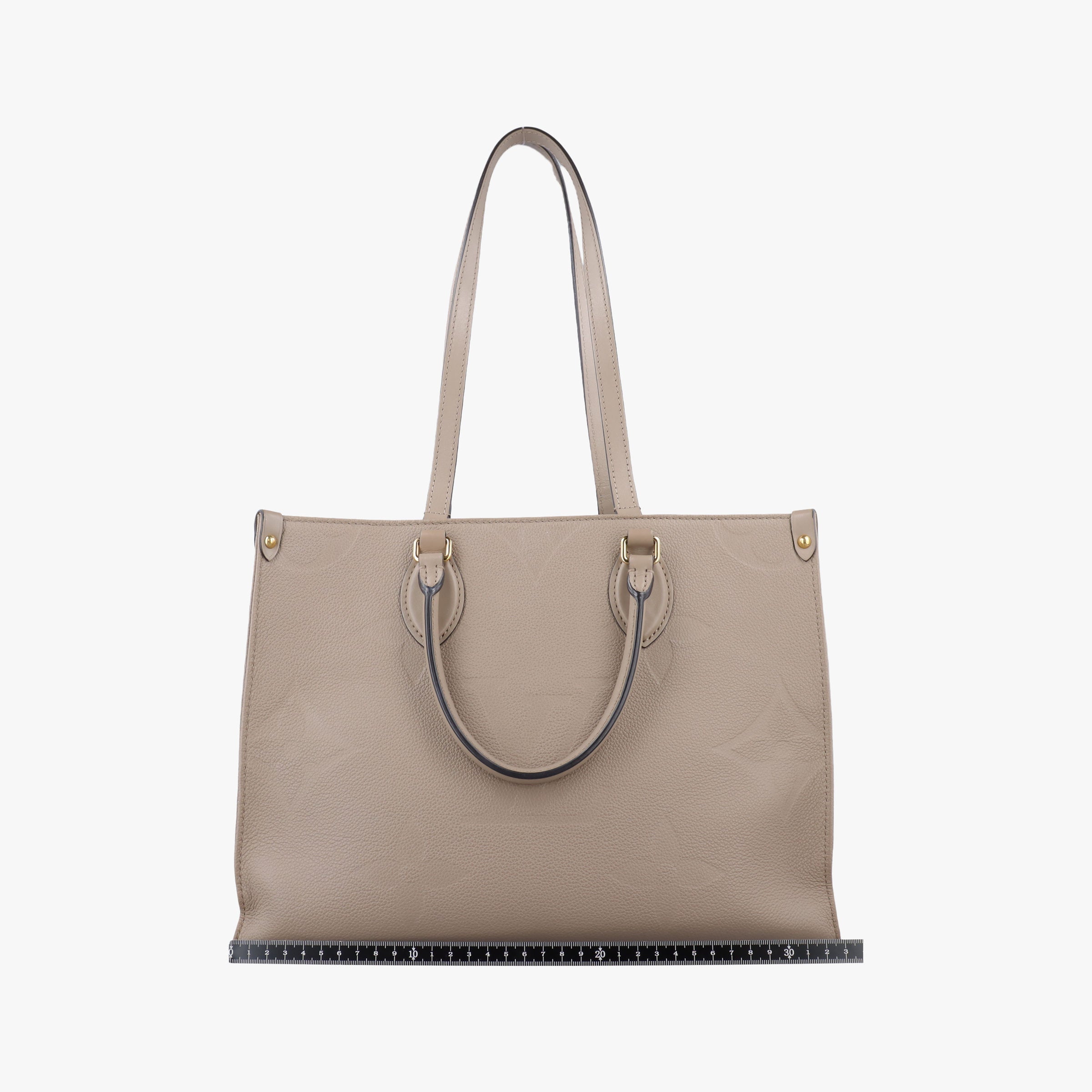 OntheGo MM Beige Monogram Empreinte M45607 IC ChipオンザゴーMM ベージュ系 モノグラム アンプラント M45607 ICチップ