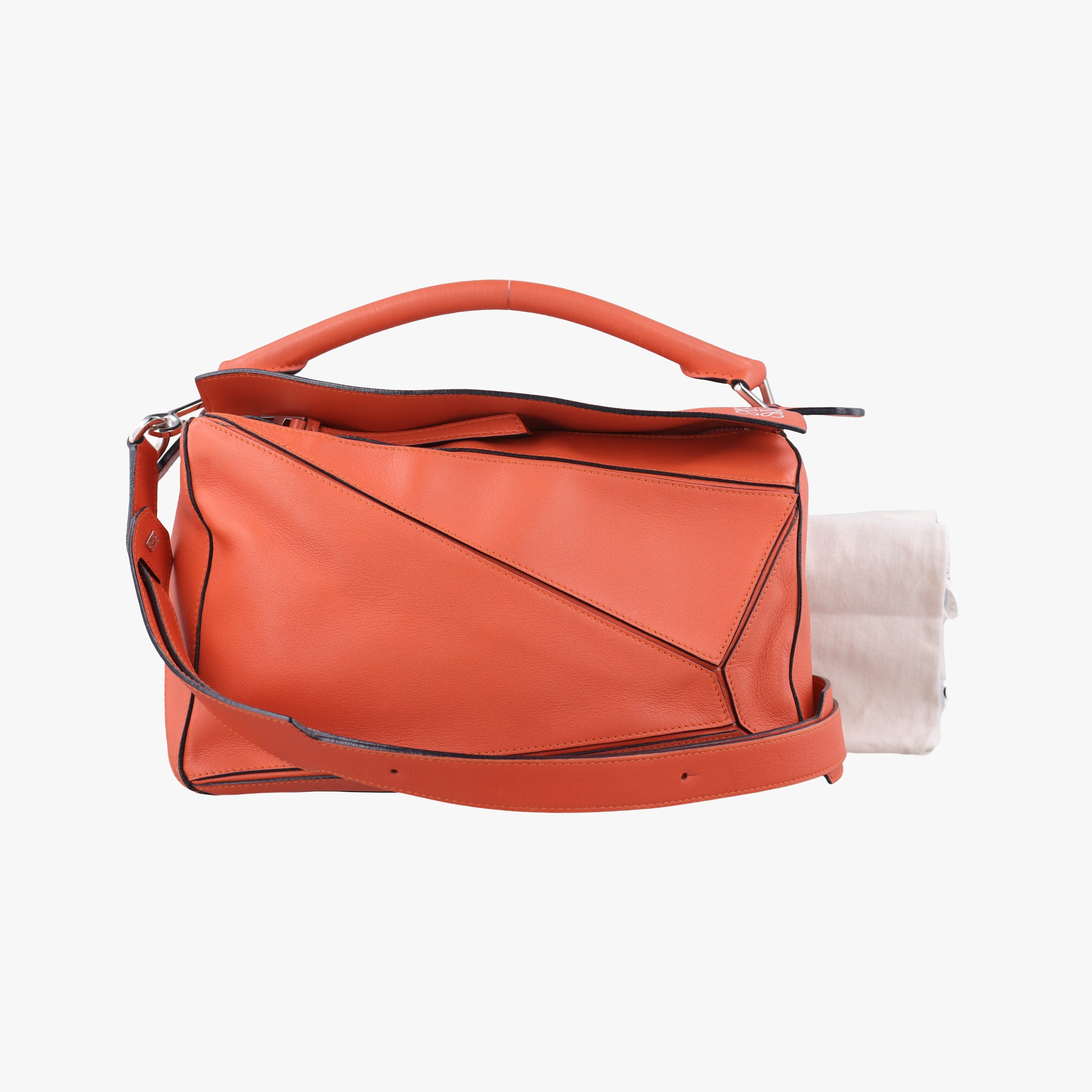 Puzzle Bag Medium Orange Leather 011505パズルバッグ ミディアム オレンジ レザー 011505