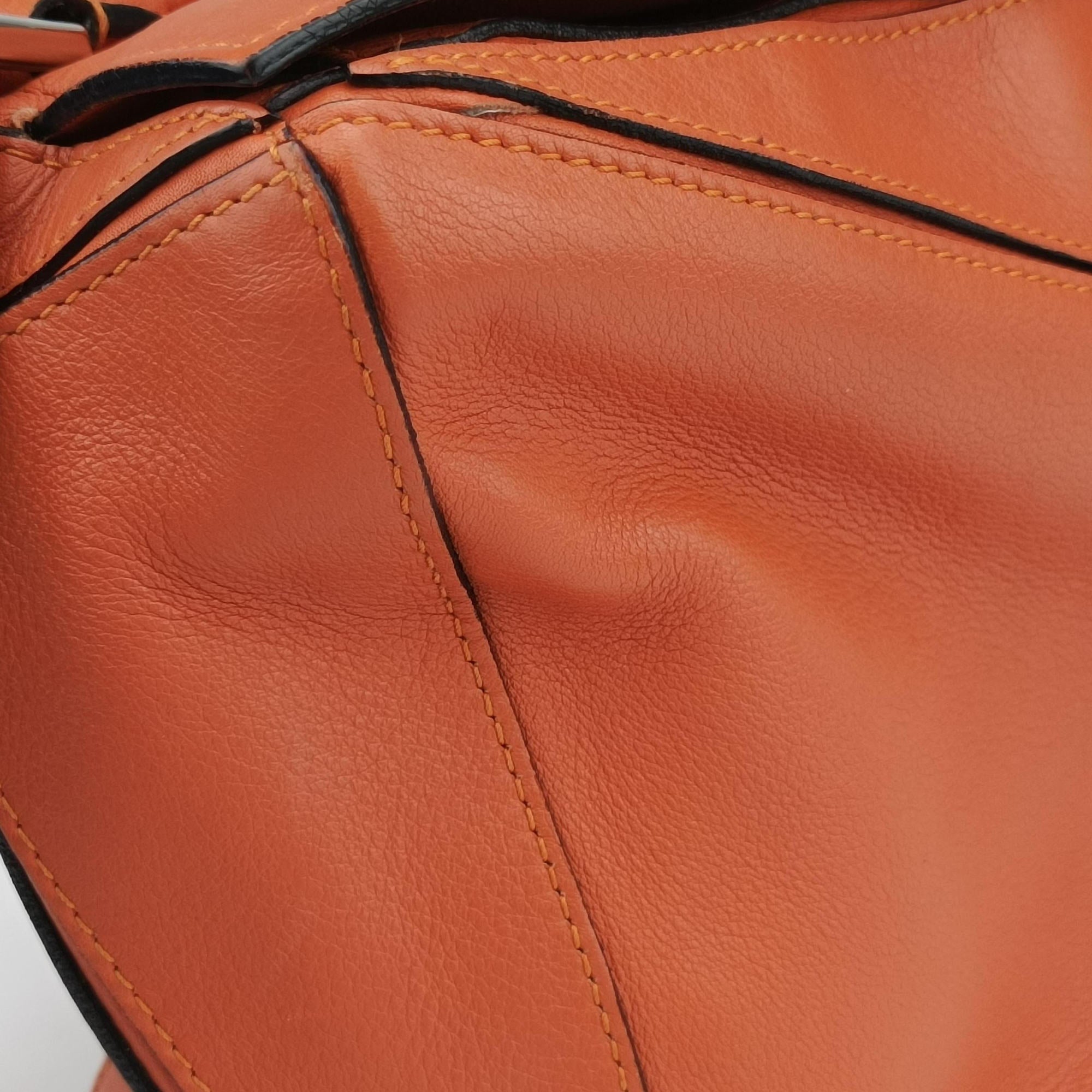 Puzzle Bag Medium Orange Leather 011505パズルバッグ ミディアム オレンジ レザー 011505