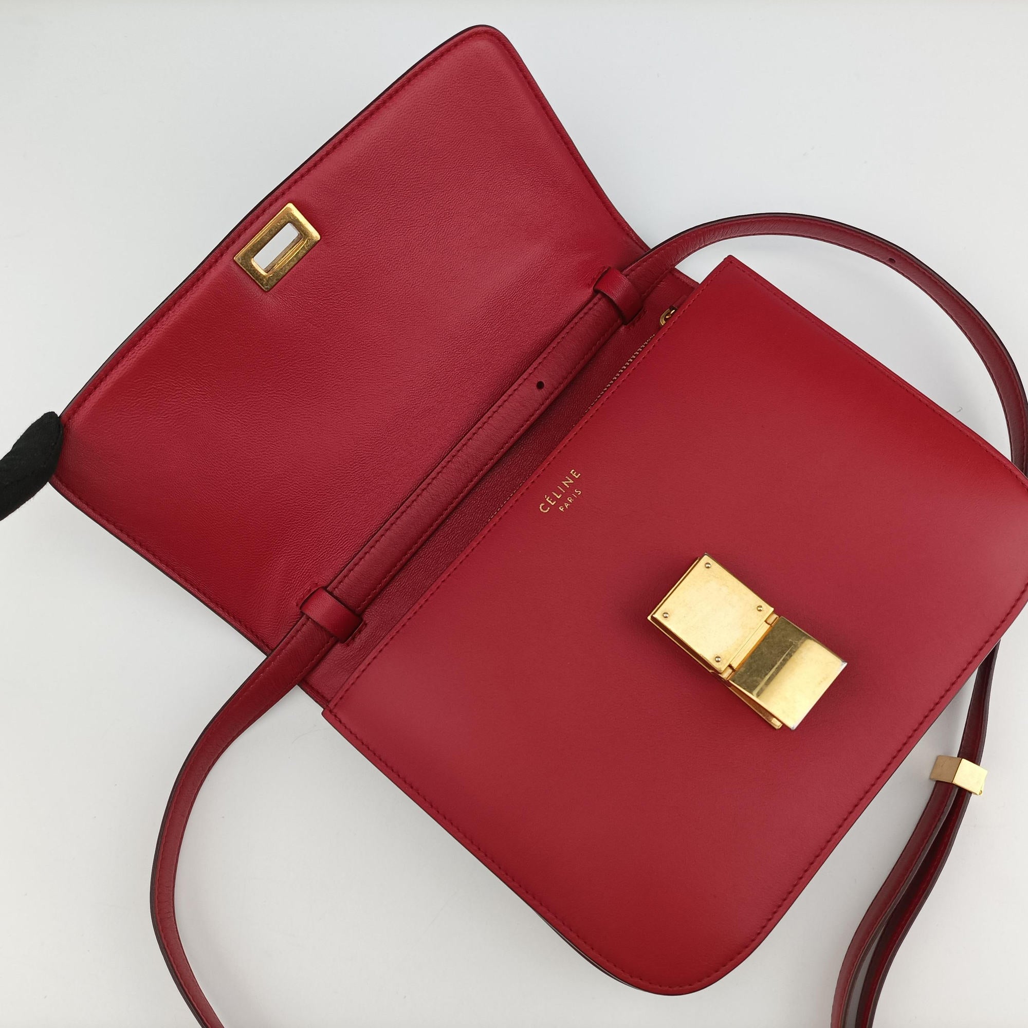 Classic Box Red Leather S-LA-4177クラシックボックス レッド レザー S-LA-4177