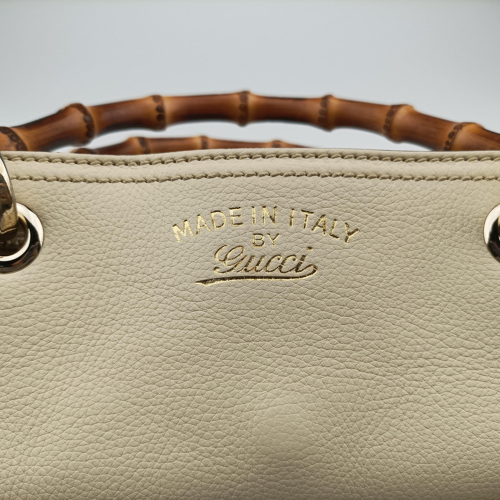 Bamboo Shopper White Leather 323660 I015983903バンブーショッパー ホワイト レザー 323660 I015983903