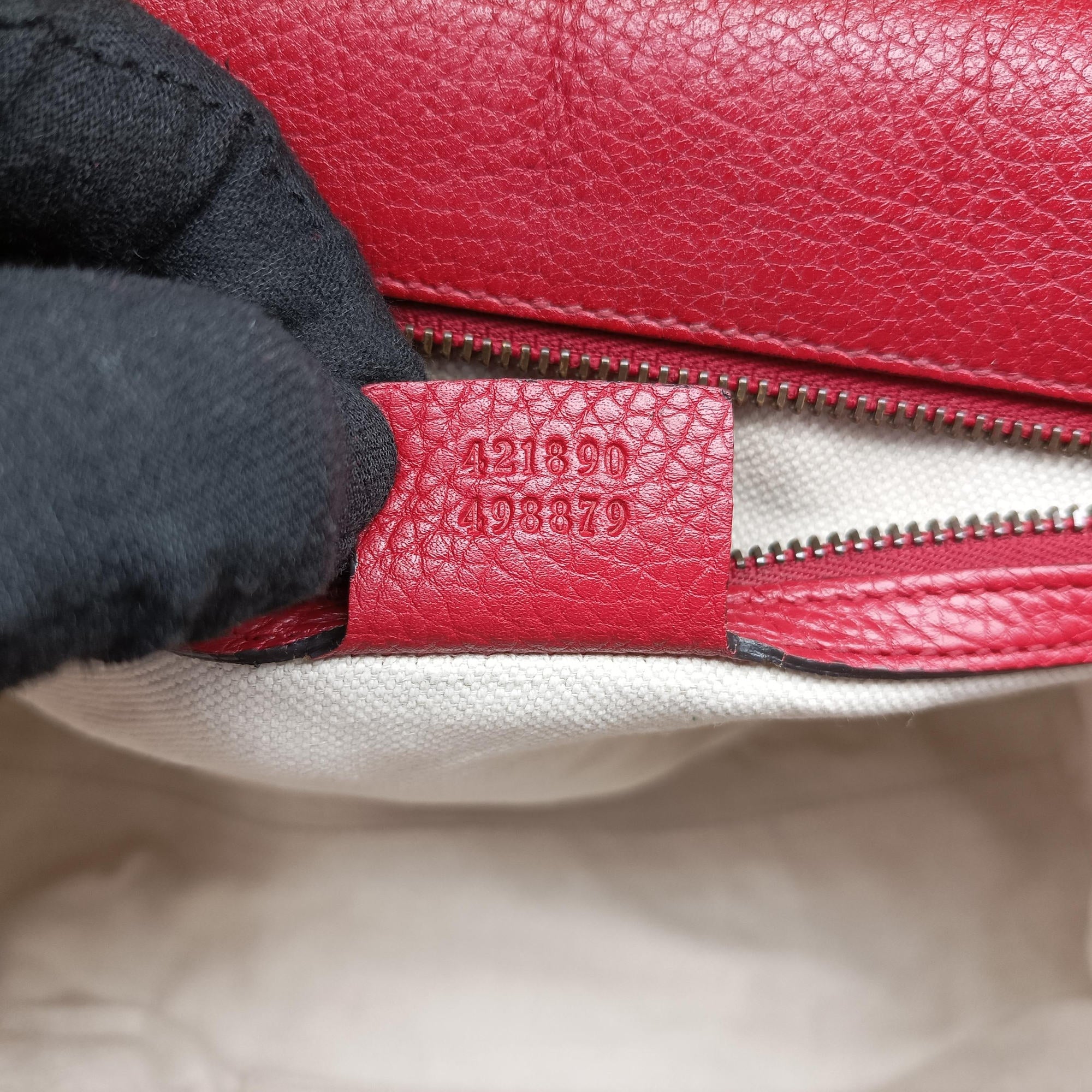 GG Marmont Red Leather 421890 Lot number unknownGGマーモント レッド レザー 421890 製番不明