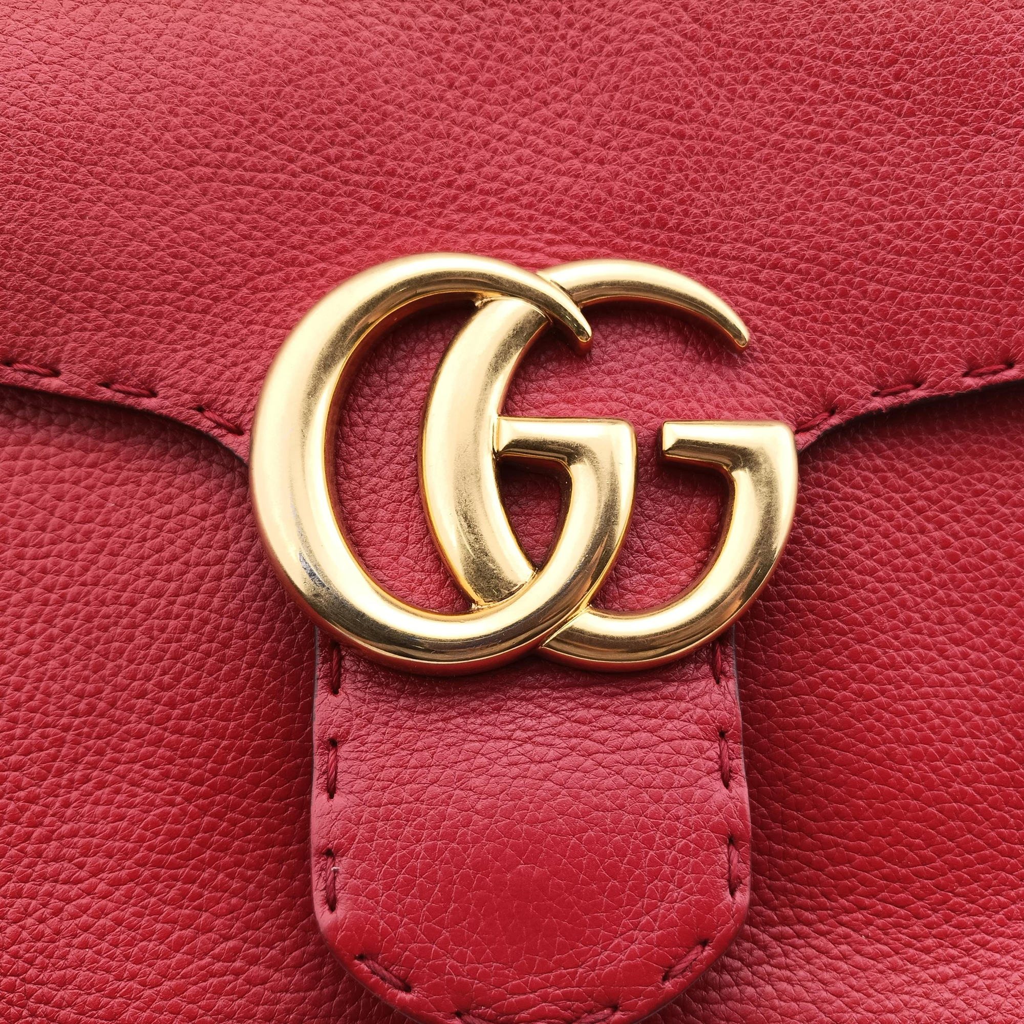 GG Marmont Red Leather 421890 Lot number unknownGGマーモント レッド レザー 421890 製番不明