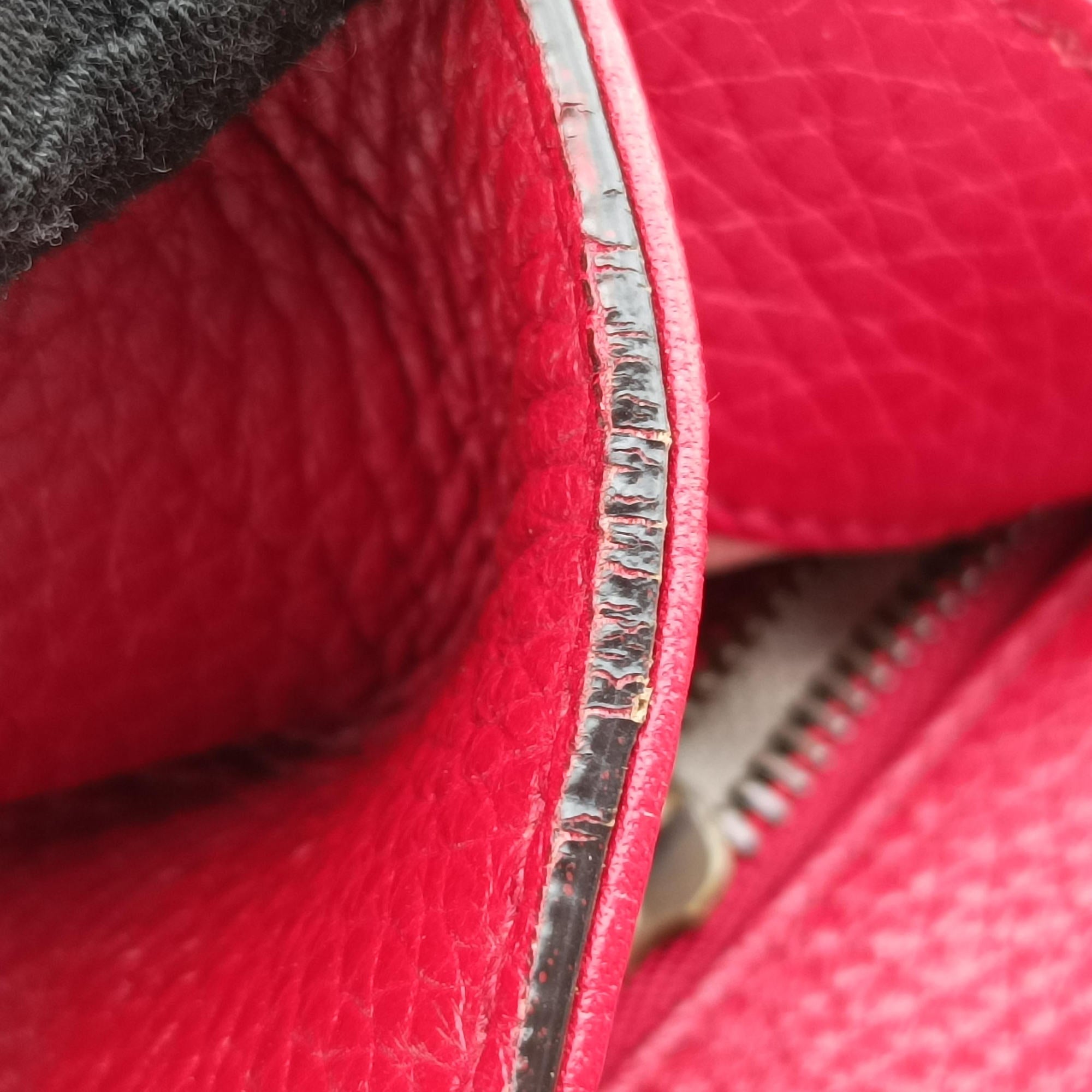 GG Marmont Red Leather 421890 Lot number unknownGGマーモント レッド レザー 421890 製番不明