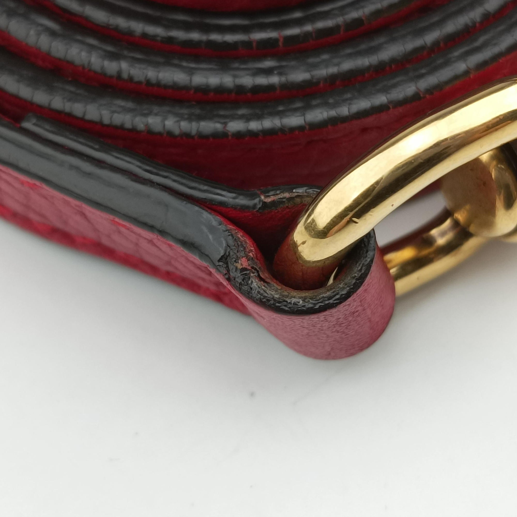 GG Marmont Red Leather 421890 Lot number unknownGGマーモント レッド レザー 421890 製番不明