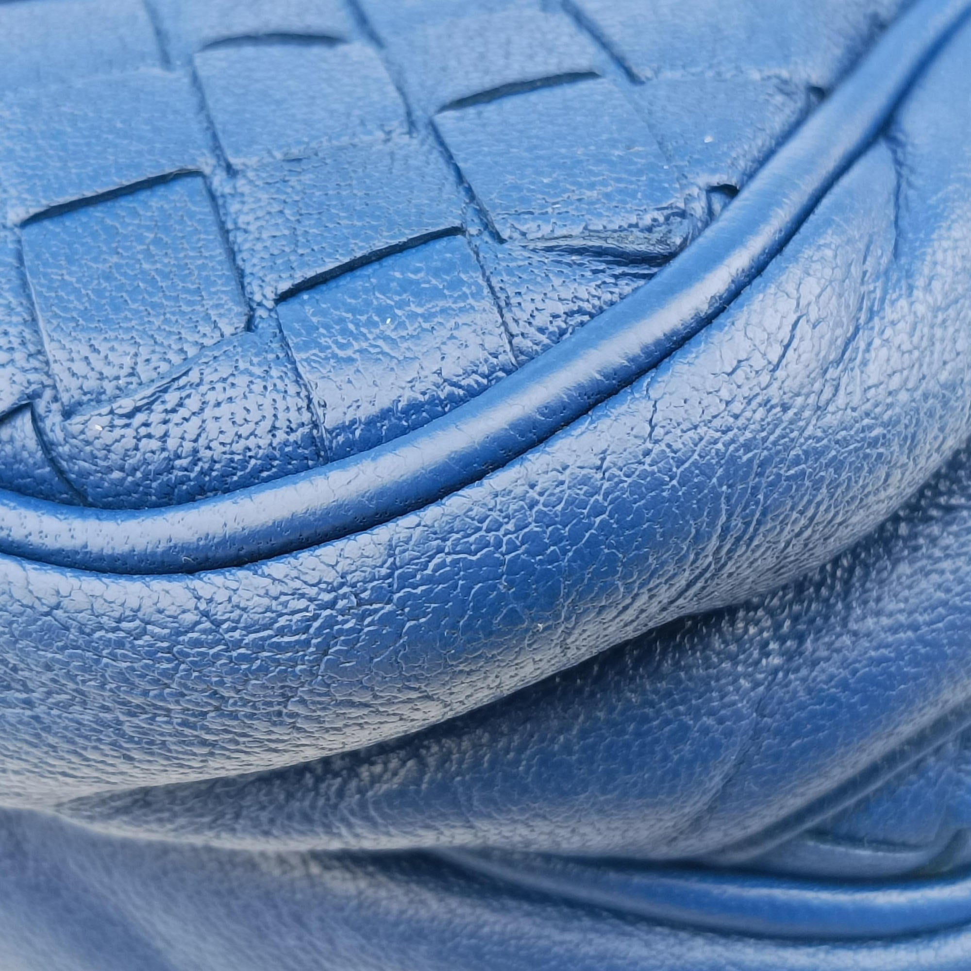 Intrecciato Blue lambskin B03454032Lイントレチャート ブルー ラムスキン B03454032L