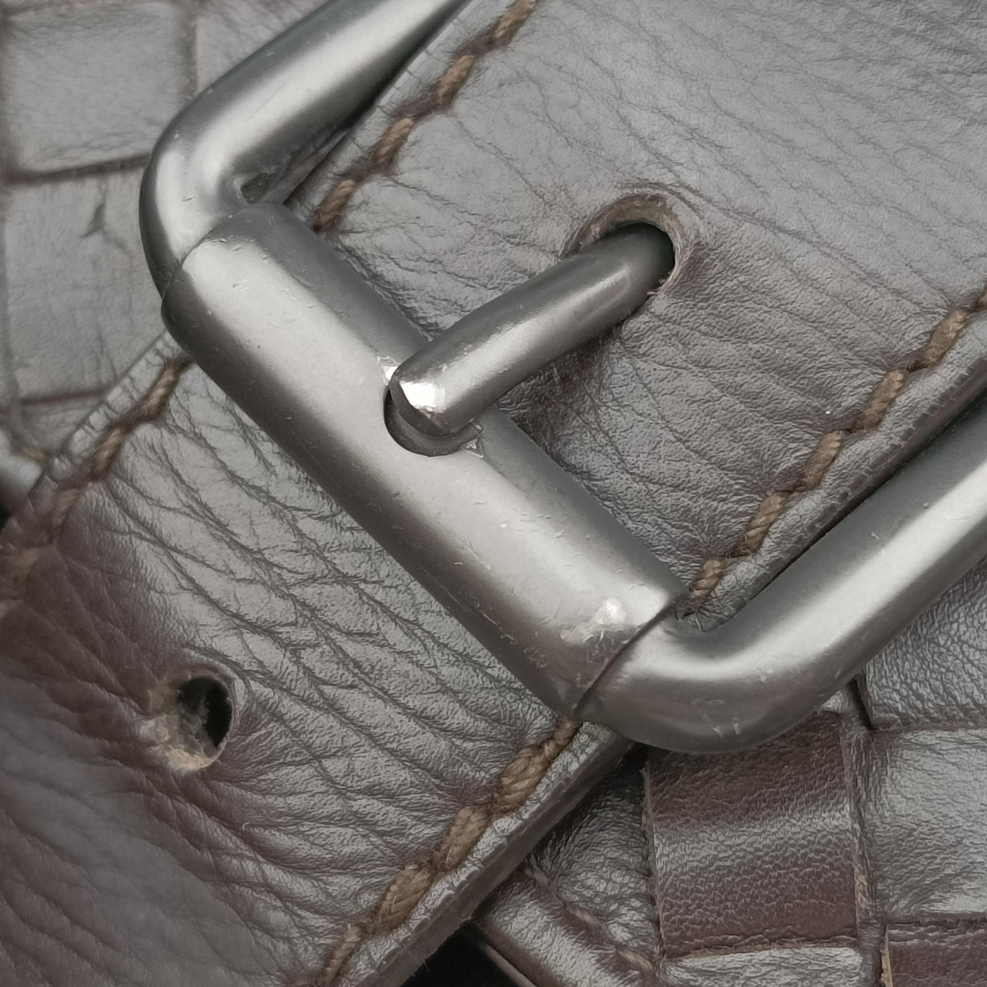 Intrecciato Brown lambskin B01156955Hイントレチャート ブラウン ラムスキン B01156955H
