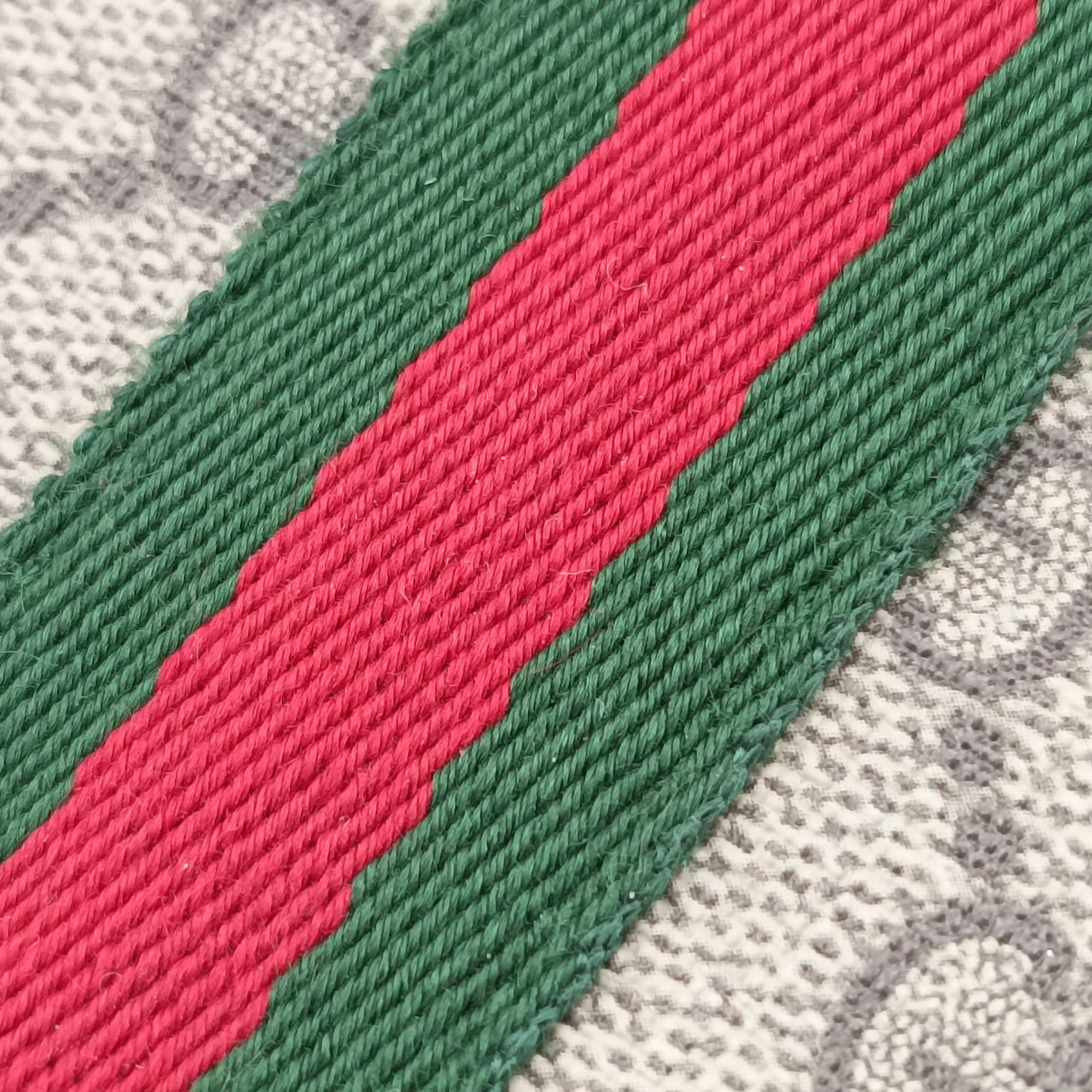 OPHIDIA Brown×red×green PVC coated canvas×leather 517350 オフィディア ブラウン×レッド×グリーン PVCコーティングキャンバス×レザー 517350