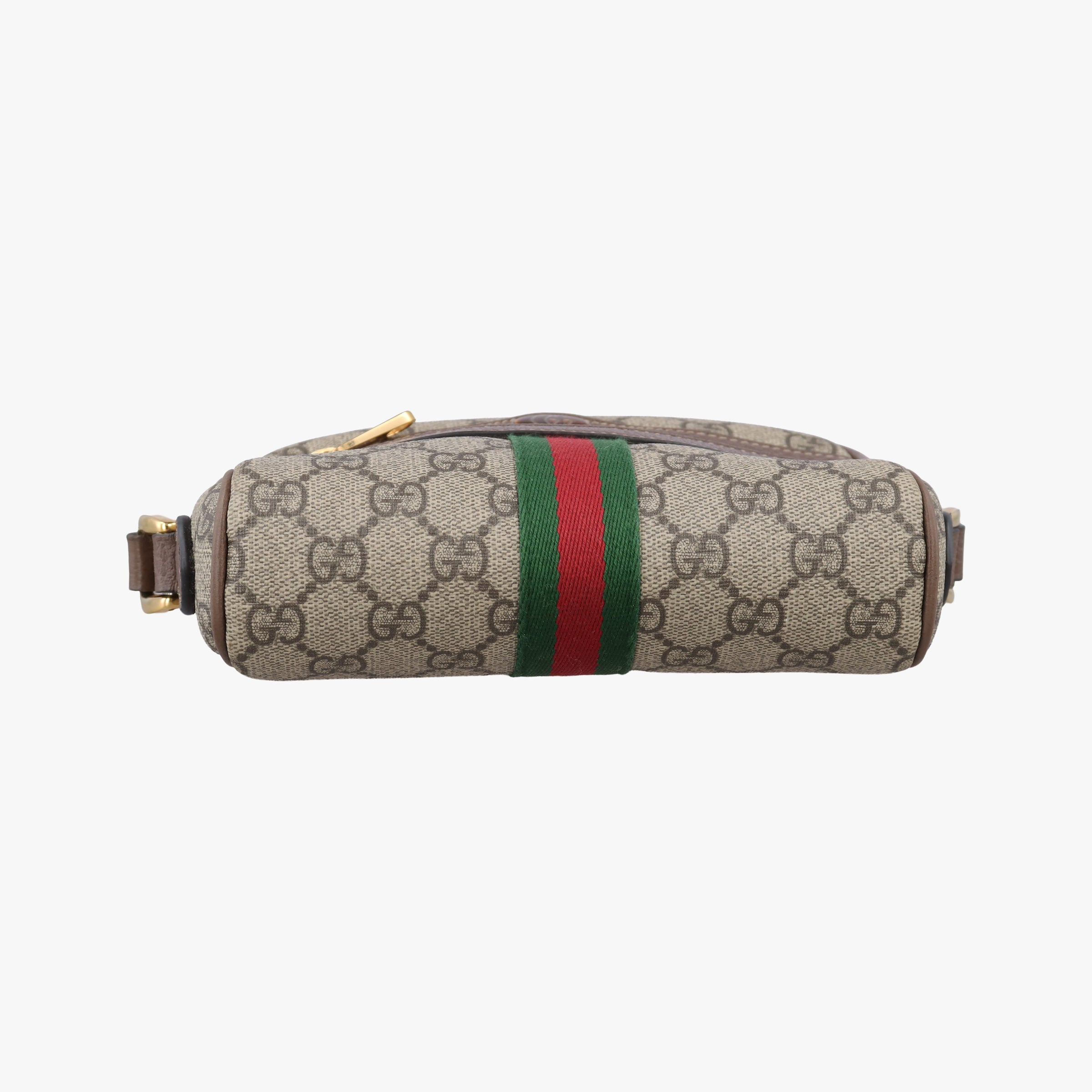 OPHIDIA Brown×red×green PVC coated canvas×leather 517350 オフィディア ブラウン×レッド×グリーン PVCコーティングキャンバス×レザー 517350