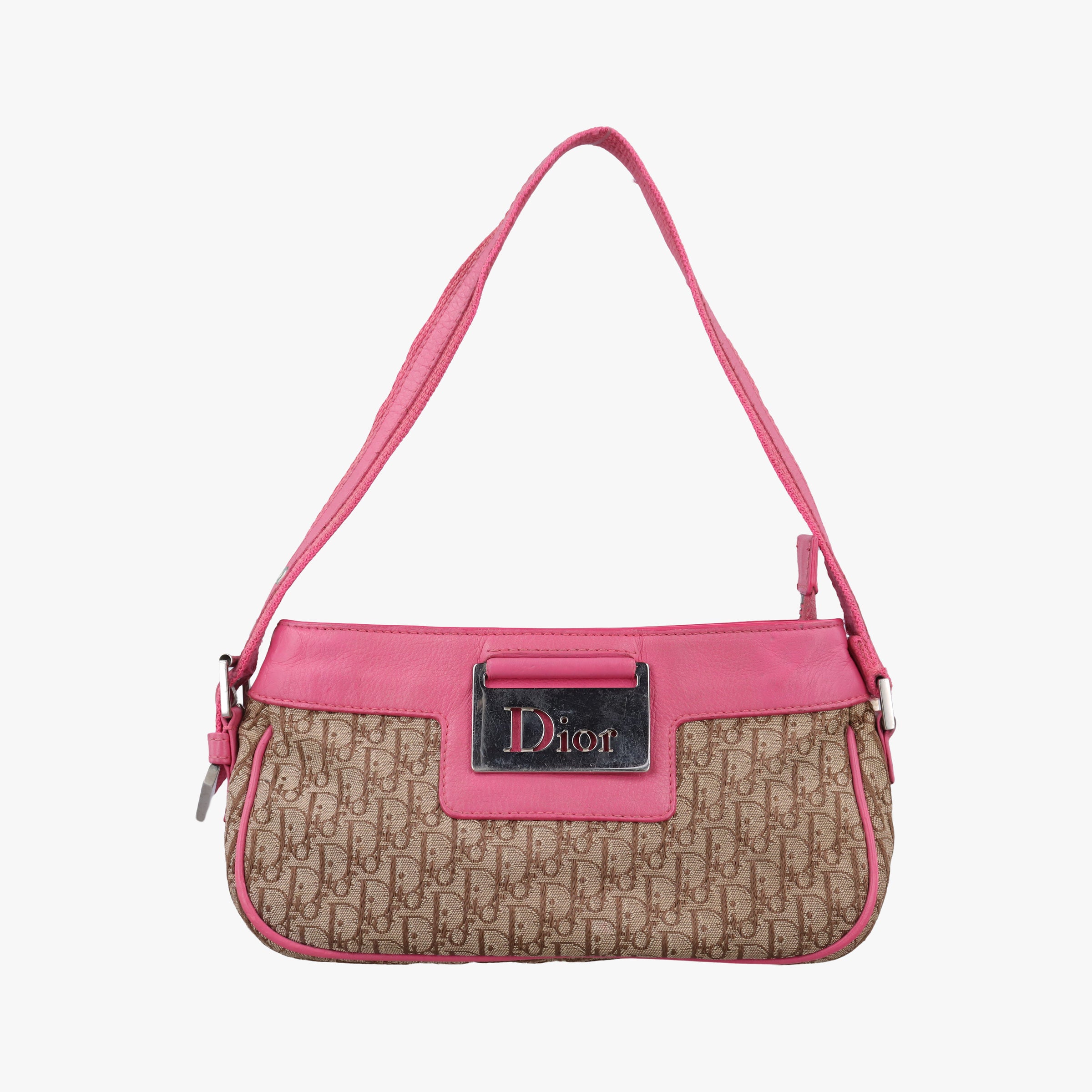 Street Chic Trotter Beige × Rose Red Canvas×Leather CM0095ストリートシックトロッター ベージュ × ローズレッド キャンバス×レザー CM0095