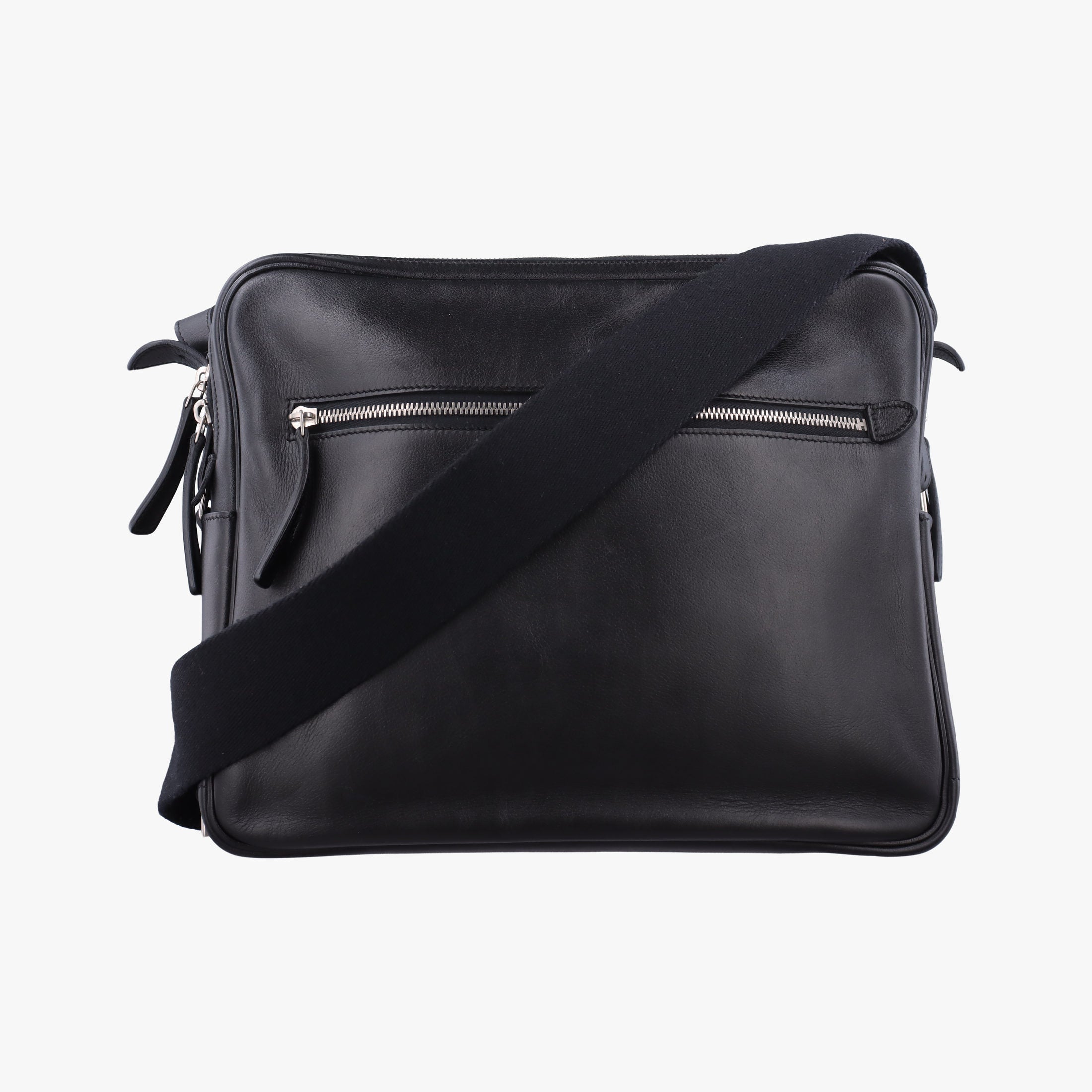 Hebdo Reporter Black Evergrain Leather P▢22Lエブド・リポーター ブラック エヴァーグレインレザー P▢22L