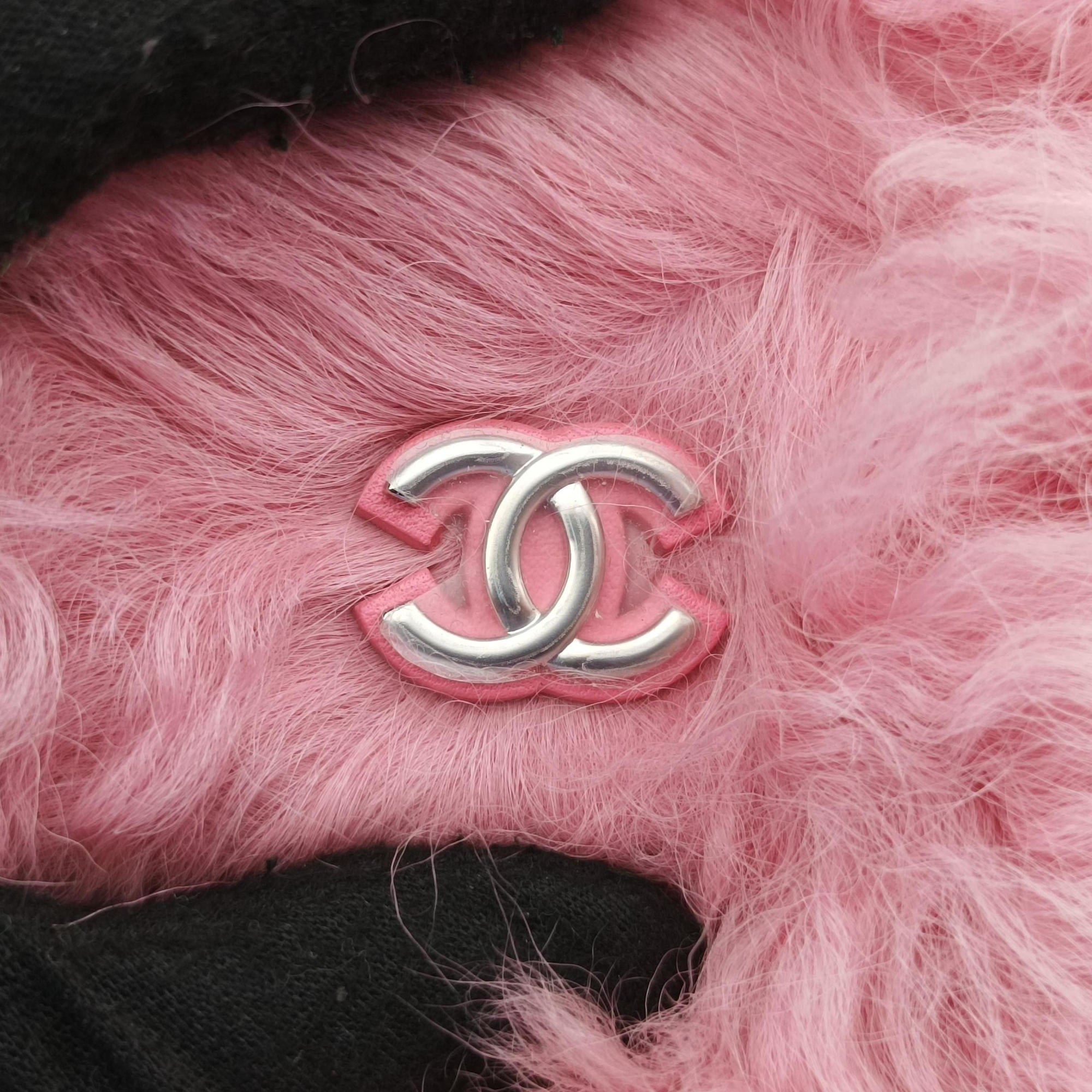 Shearling CC Hook Card Holder Pink wool AP2397 31607906シアリングCCフックカードホルダー ピンク ウール AP2397 31607906