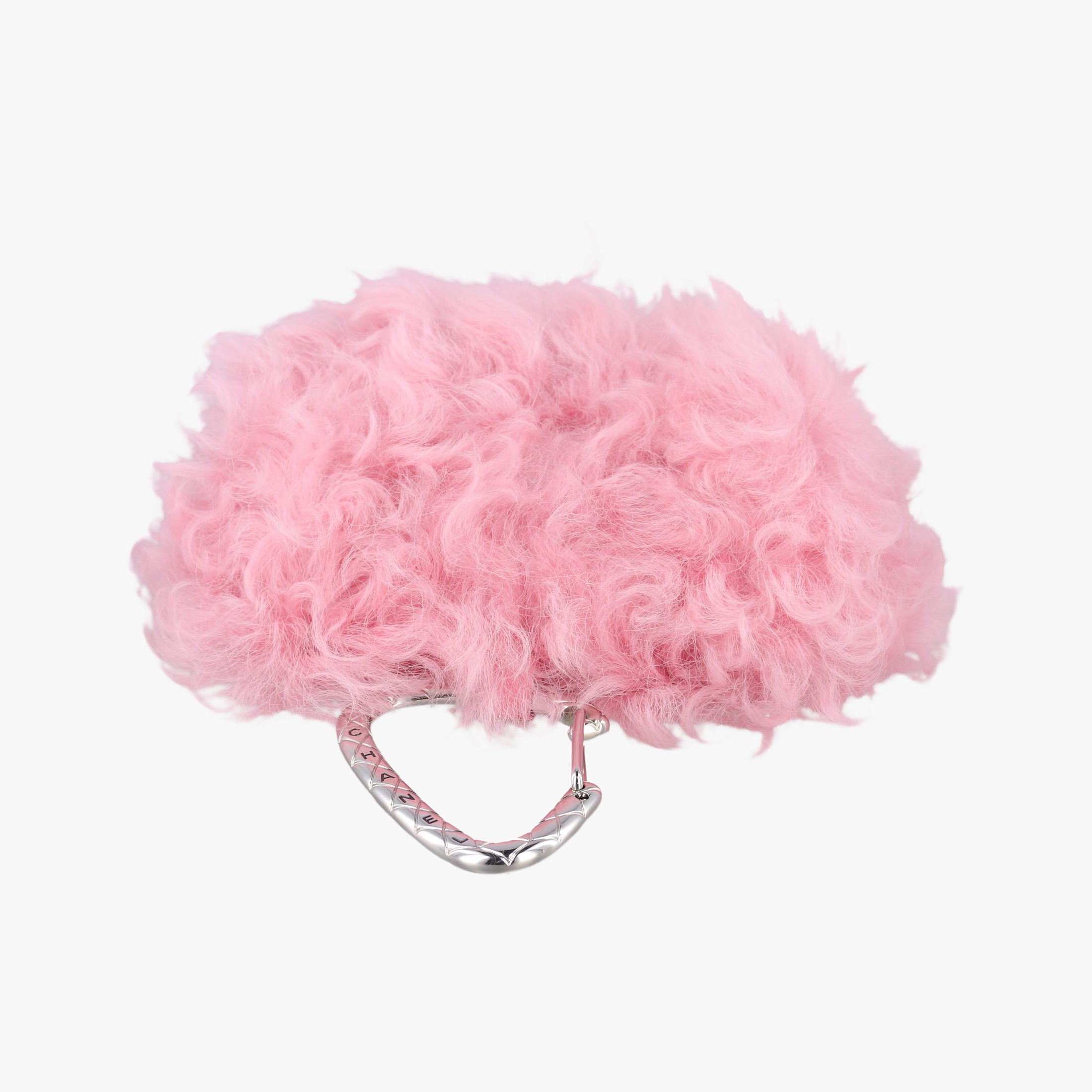 Shearling CC Hook Card Holder Pink wool AP2397 31607906シアリングCCフックカードホルダー ピンク ウール AP2397 31607906