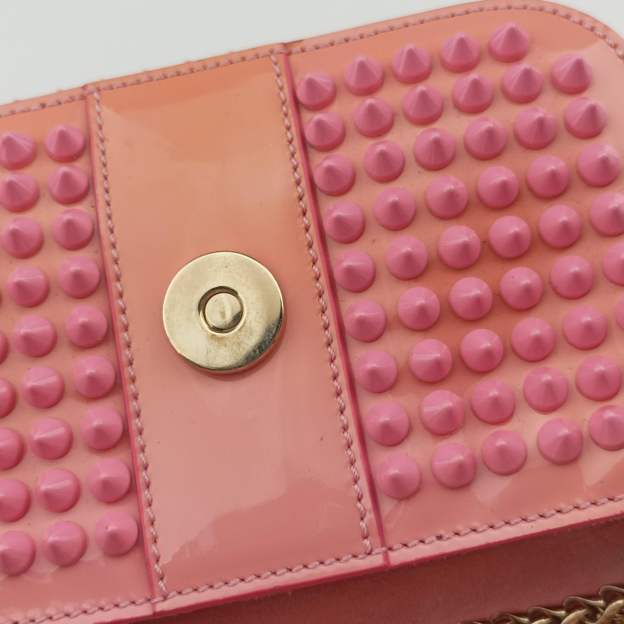 Sweet Charity Scarabe Spike Pink Leather スイート チャリティー スカラベ スパイク ピンク レザー