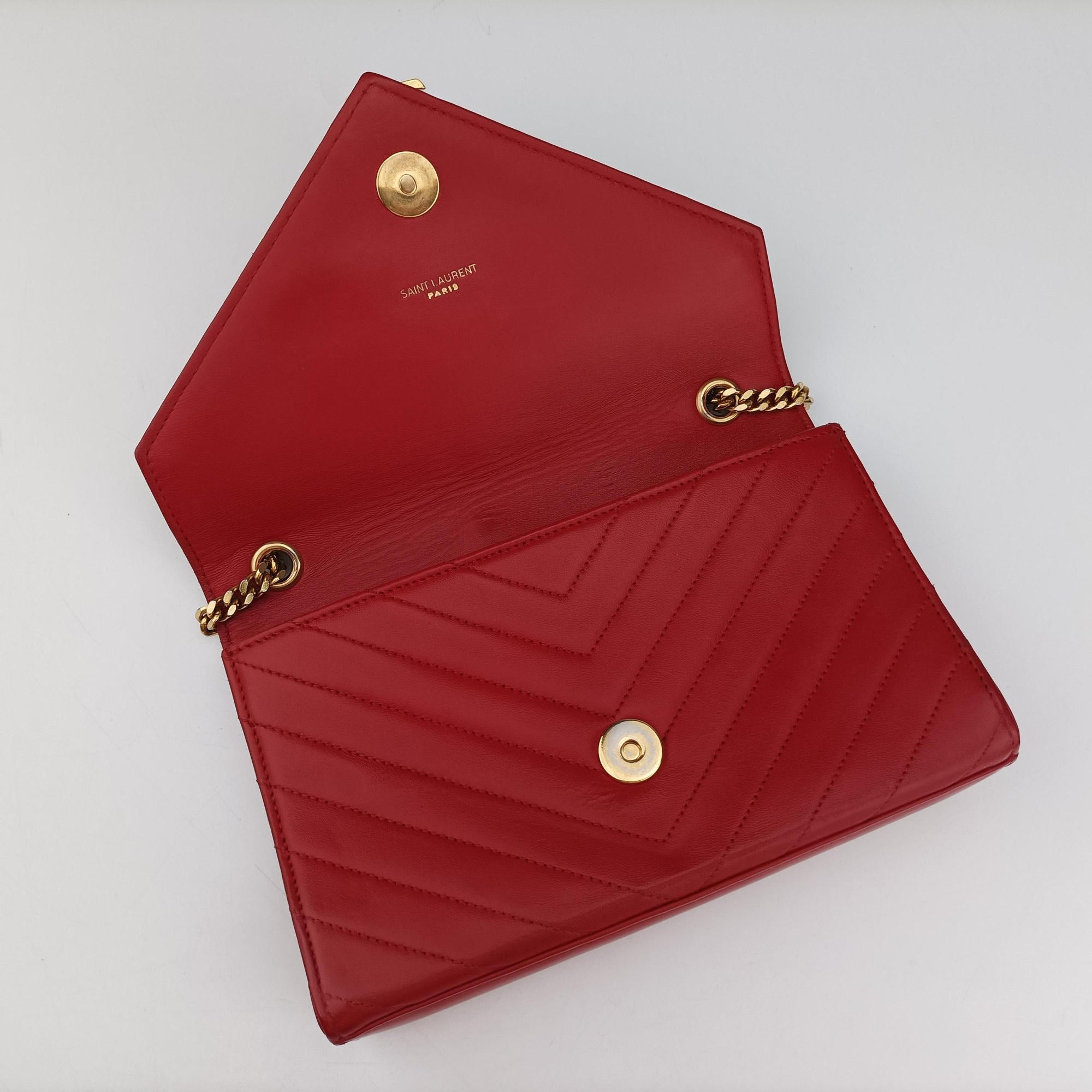 Monogram Envelope Red Leather 381668 VLR381668.0115モノグラム エンヴェロップ レッド レザー 381668 VLR381668.0115