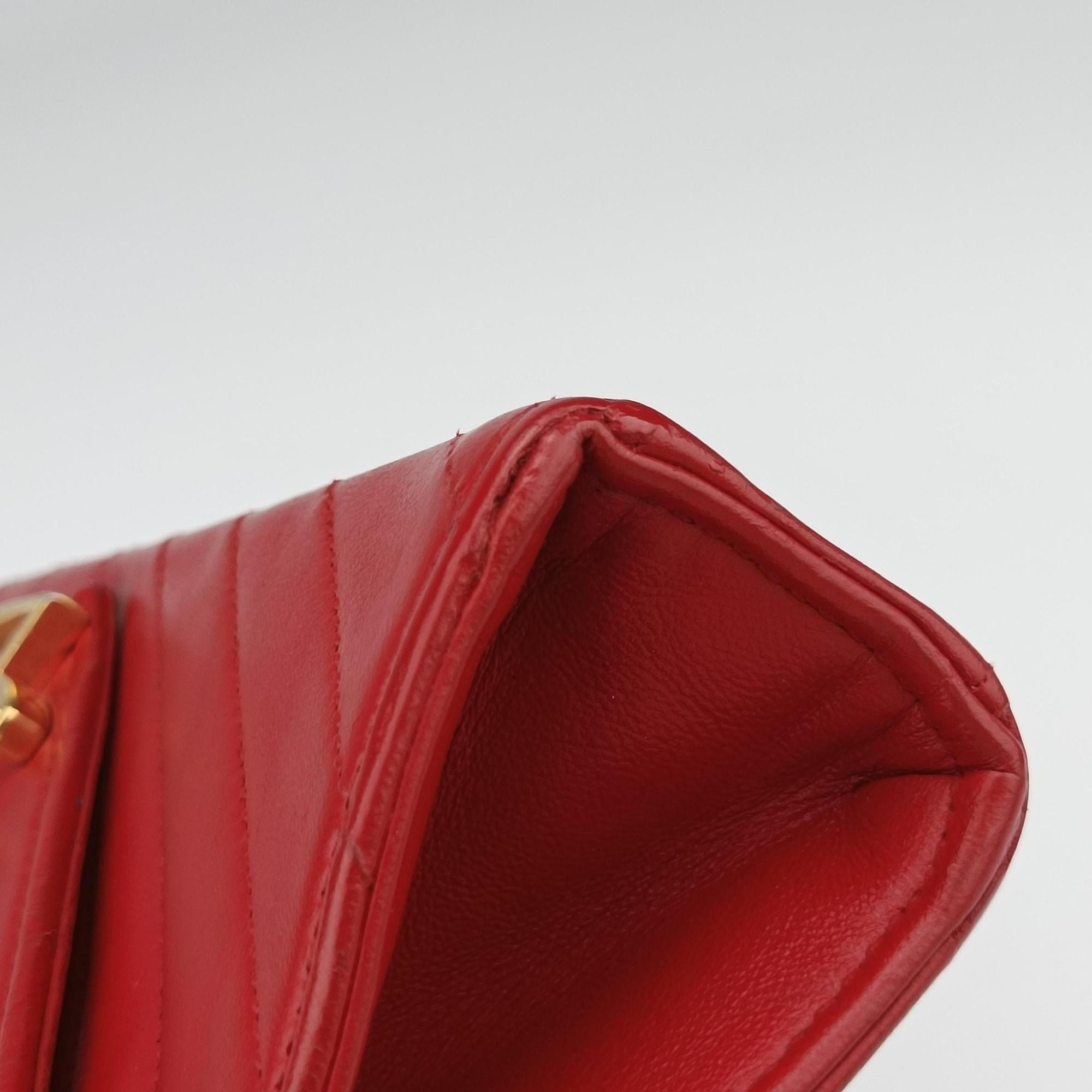 Monogram Envelope Red Leather 381668 VLR381668.0115モノグラム エンヴェロップ レッド レザー 381668 VLR381668.0115