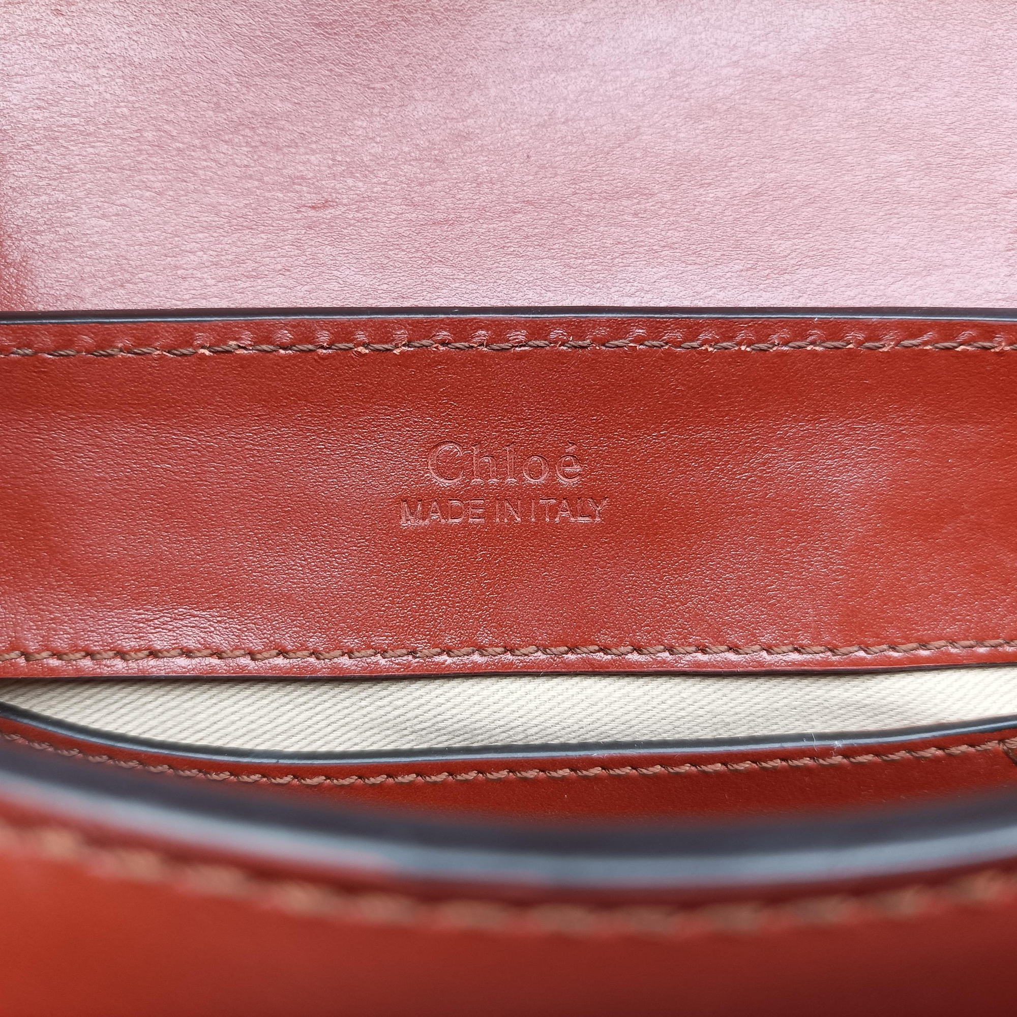 Chloe C Brown Leather × Suede 02-19-63-65クロエC ブラウン レザー×スエード 02-19-63-65