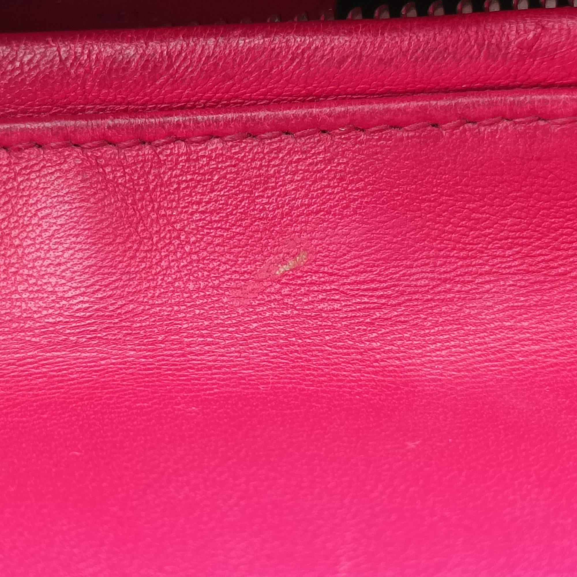 Lady Dior Rose lambskin 02-BN-1101レディディオール ローズ レッド ラムスキン 02-BN-1101