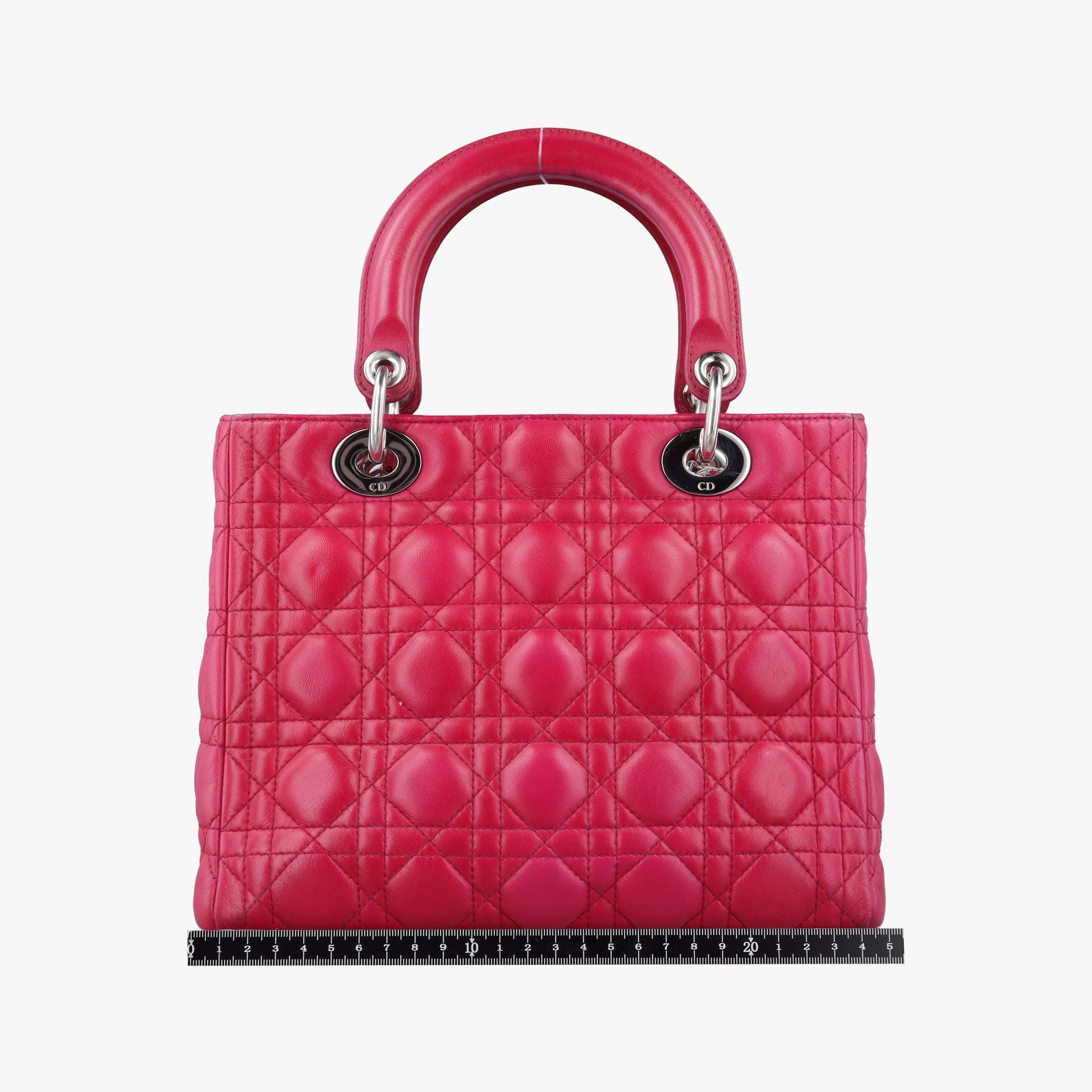 Lady Dior Rose lambskin 02-BN-1101レディディオール ローズ レッド ラムスキン 02-BN-1101